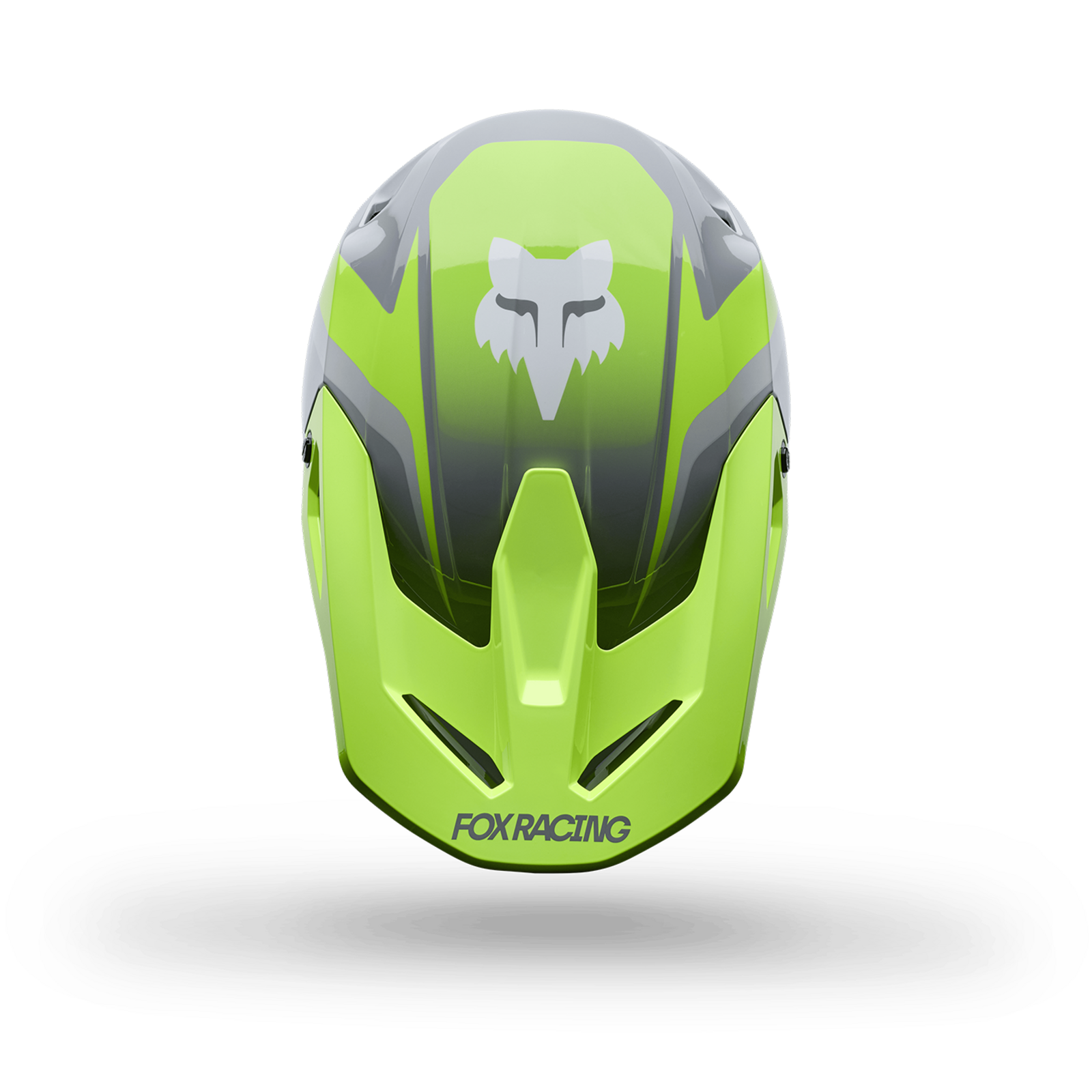 Fox Racing Yth V1 Frame Helmet in GRAU