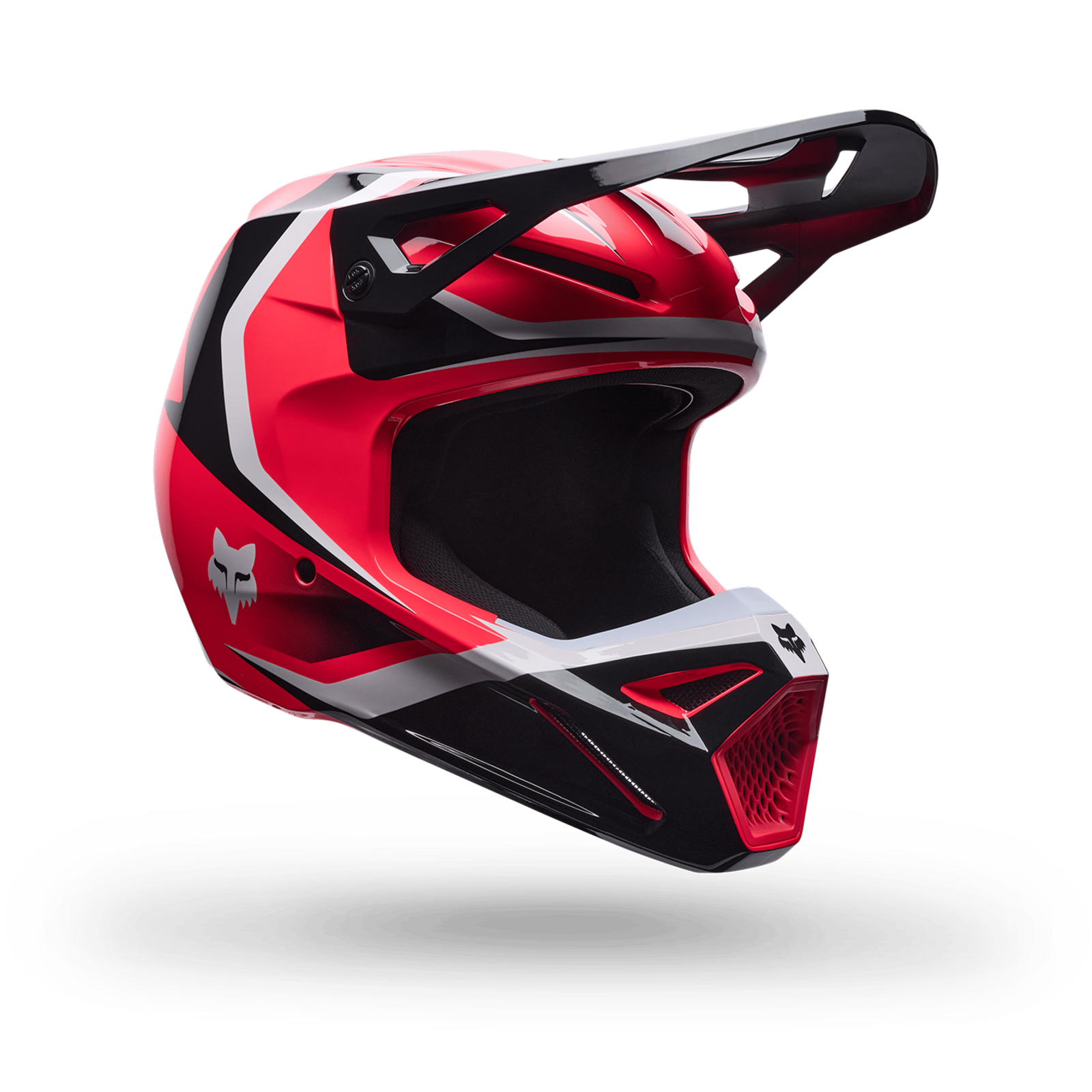 Fox Racing Yth V1 Frame Helmet in ROT