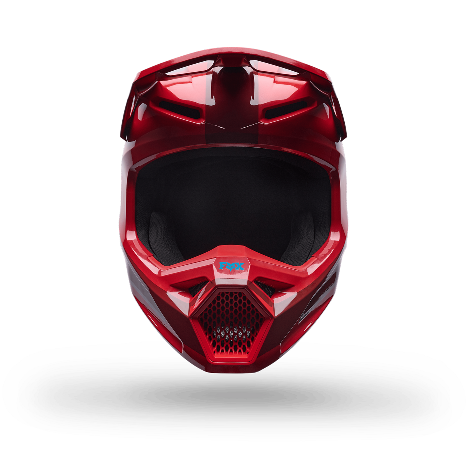 Fox Racing Yth V1 Raid Helmet in ROT