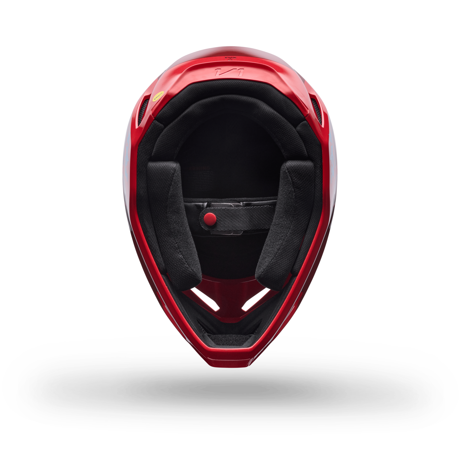 Fox Racing Yth V1 Raid Helmet in ROT