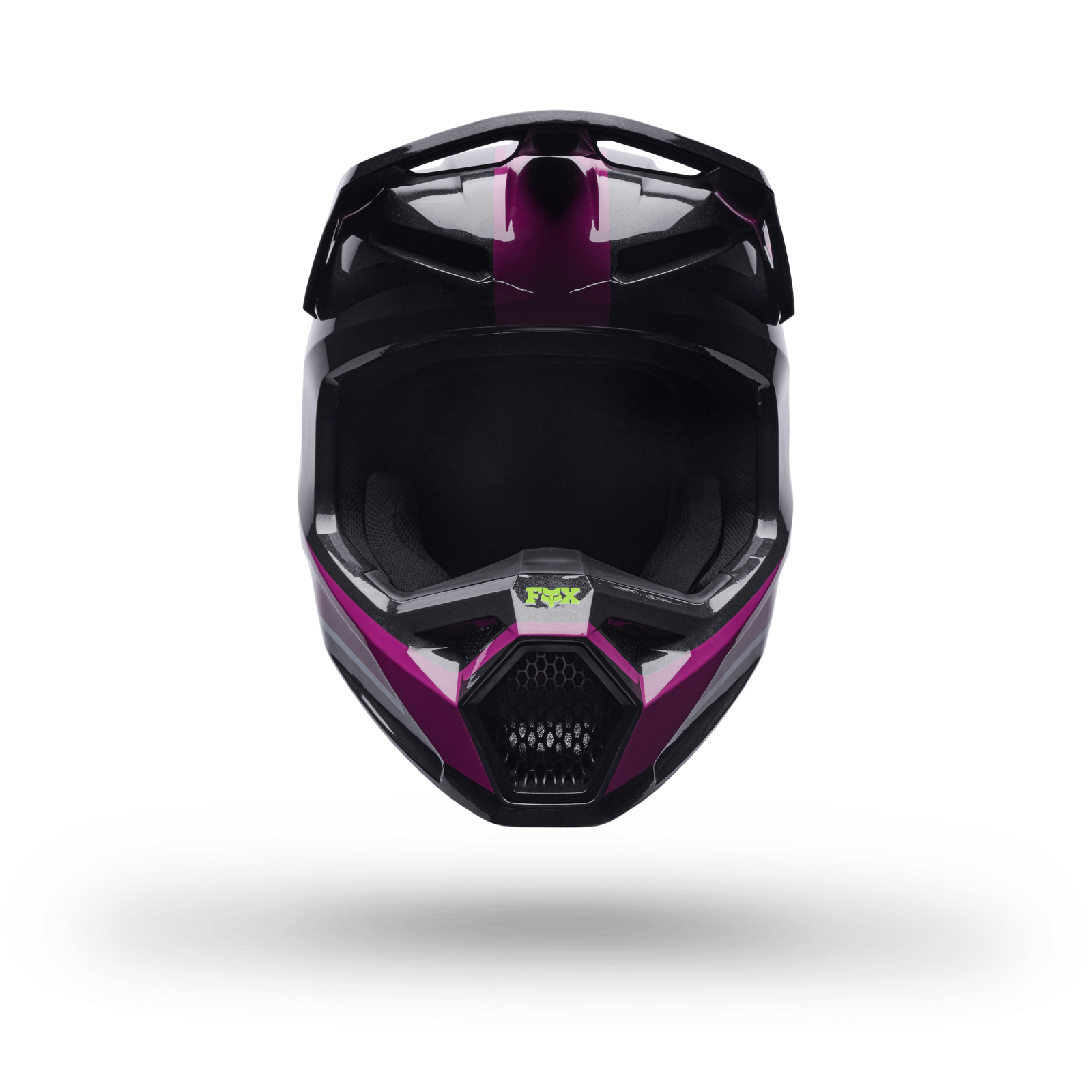Fox Racing Yth V1 Raid Helmet in VIOLETT