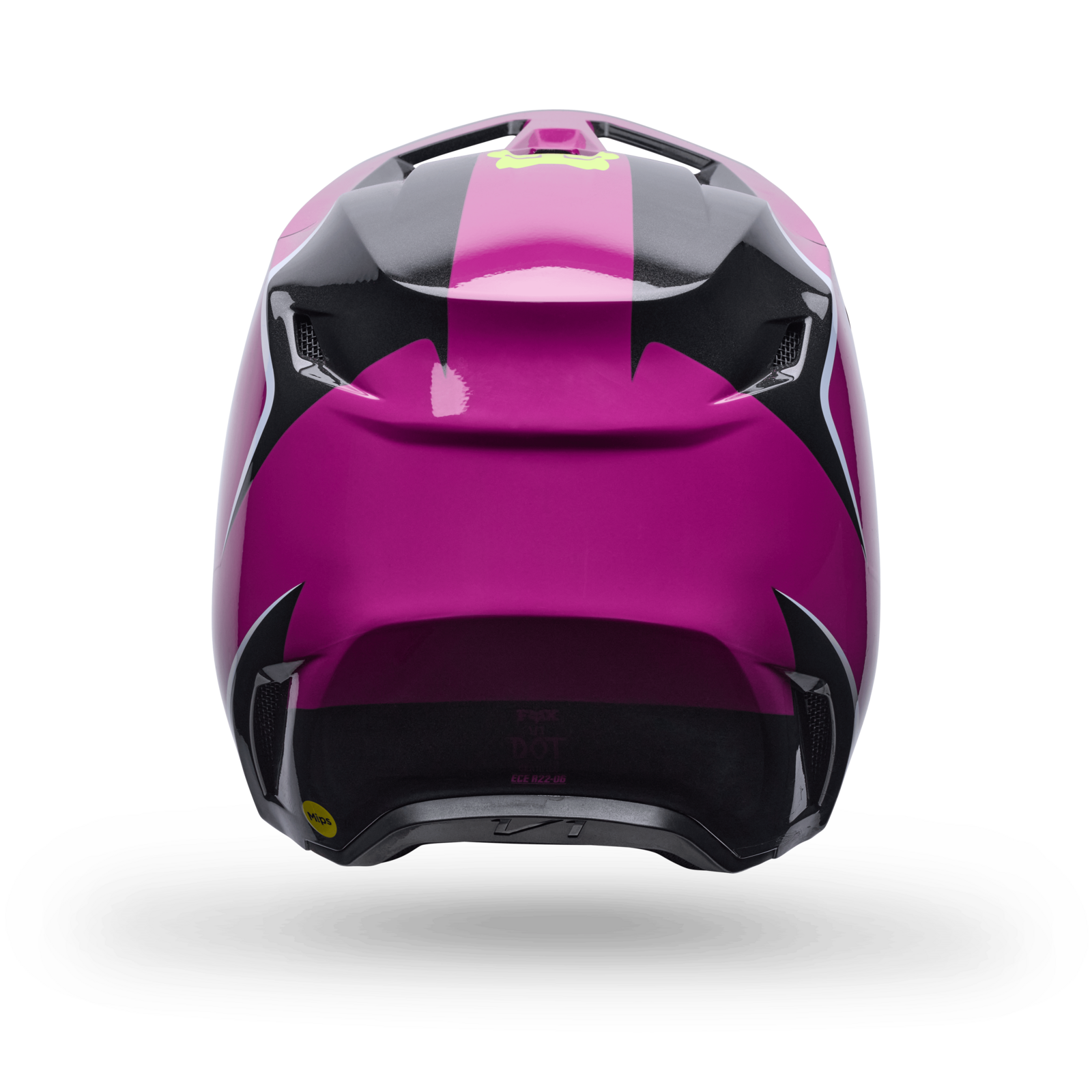 Fox Racing Yth V1 Raid Helmet in VIOLETT
