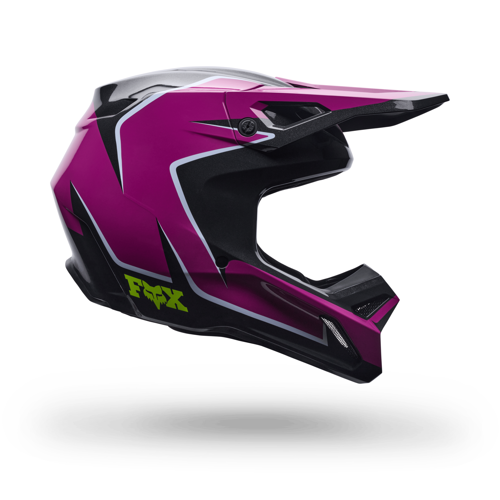 Fox Racing Yth V1 Raid Helmet in VIOLETT