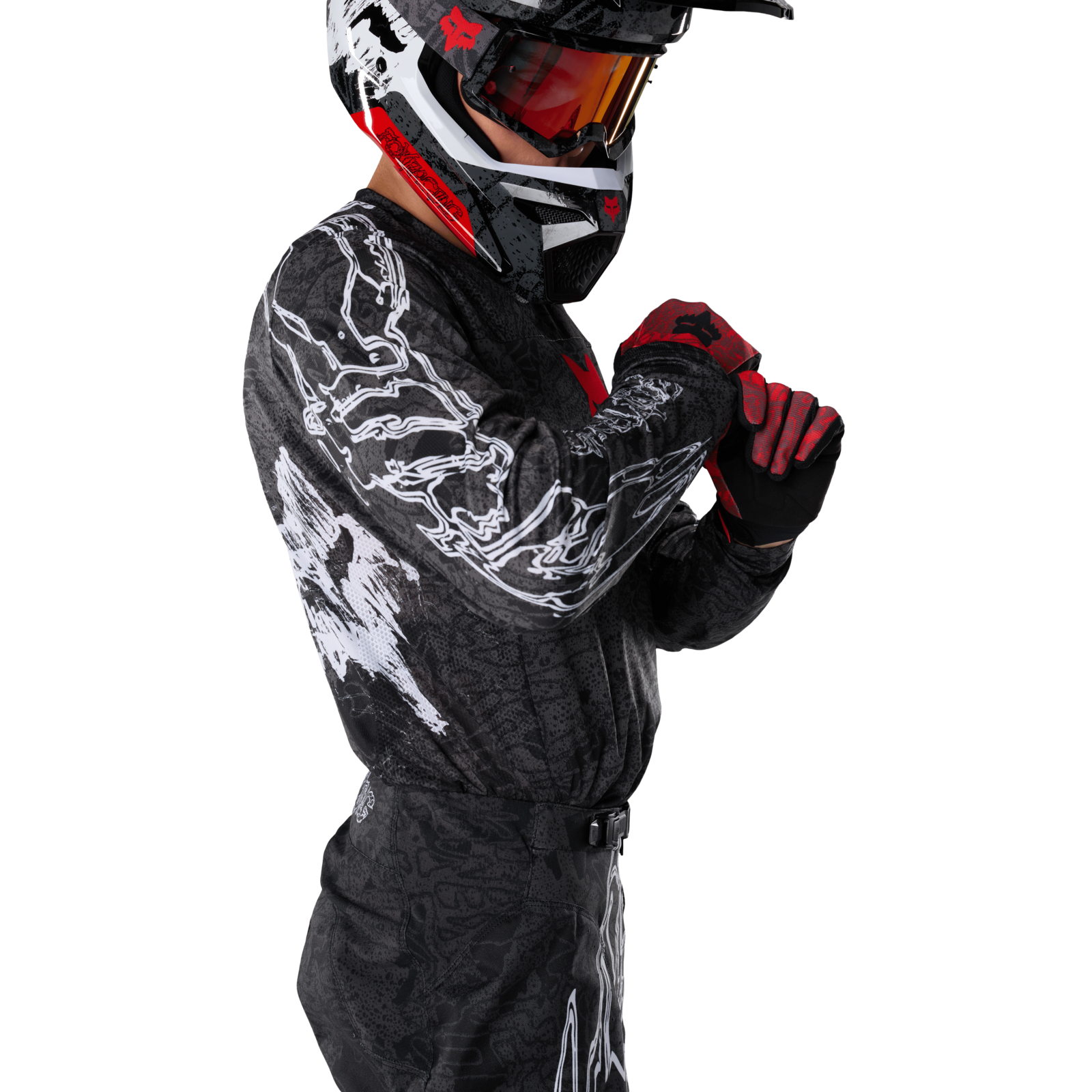 Fox Racing 180 Abyss Jersey in SCHWARZ