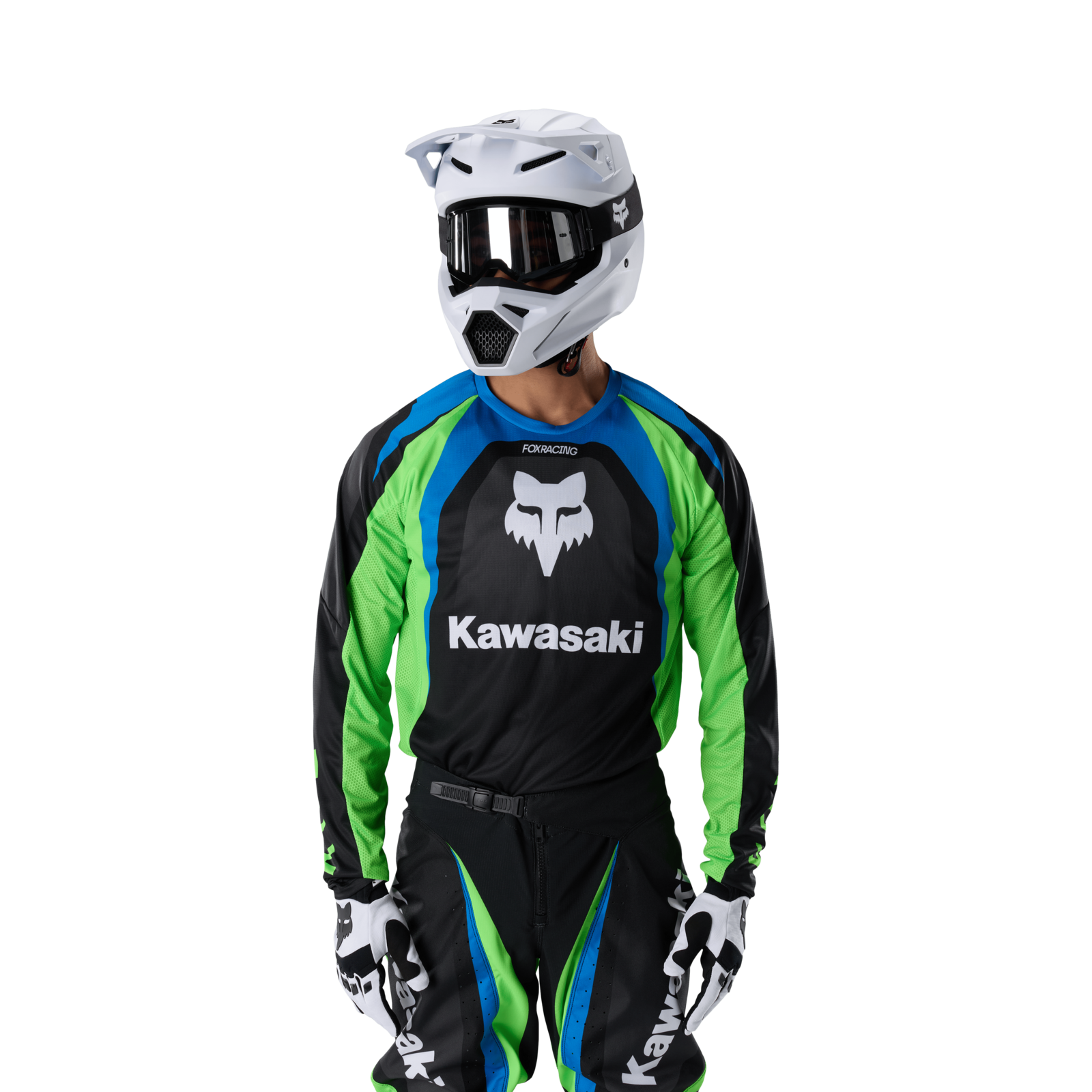 Fox Racing 180 Kawasaki Jersey in SCHWARZ