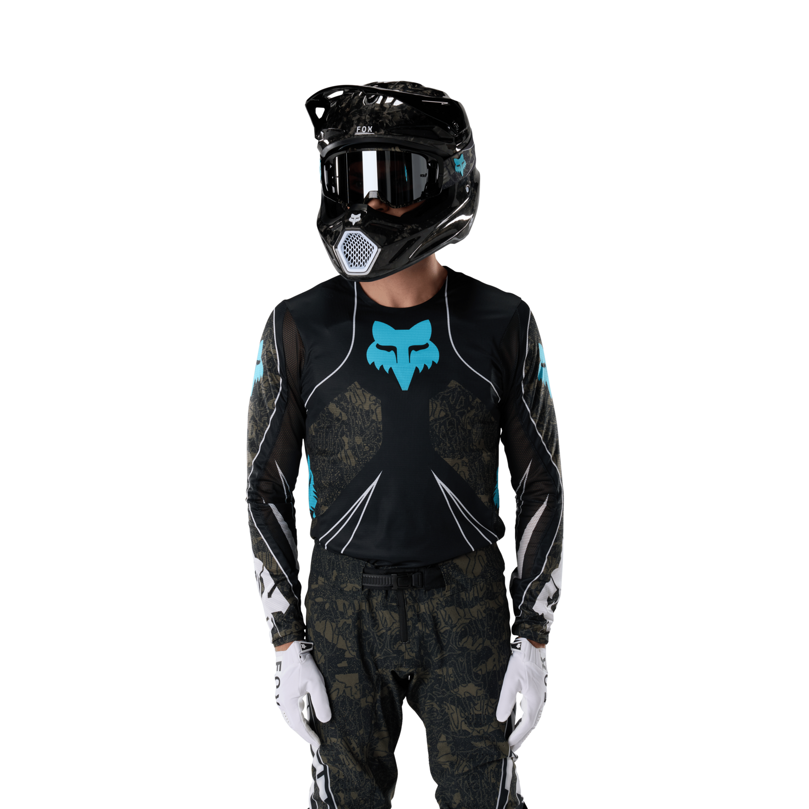 Fox Racing Flexair Apex Jersey in SCHWARZ
