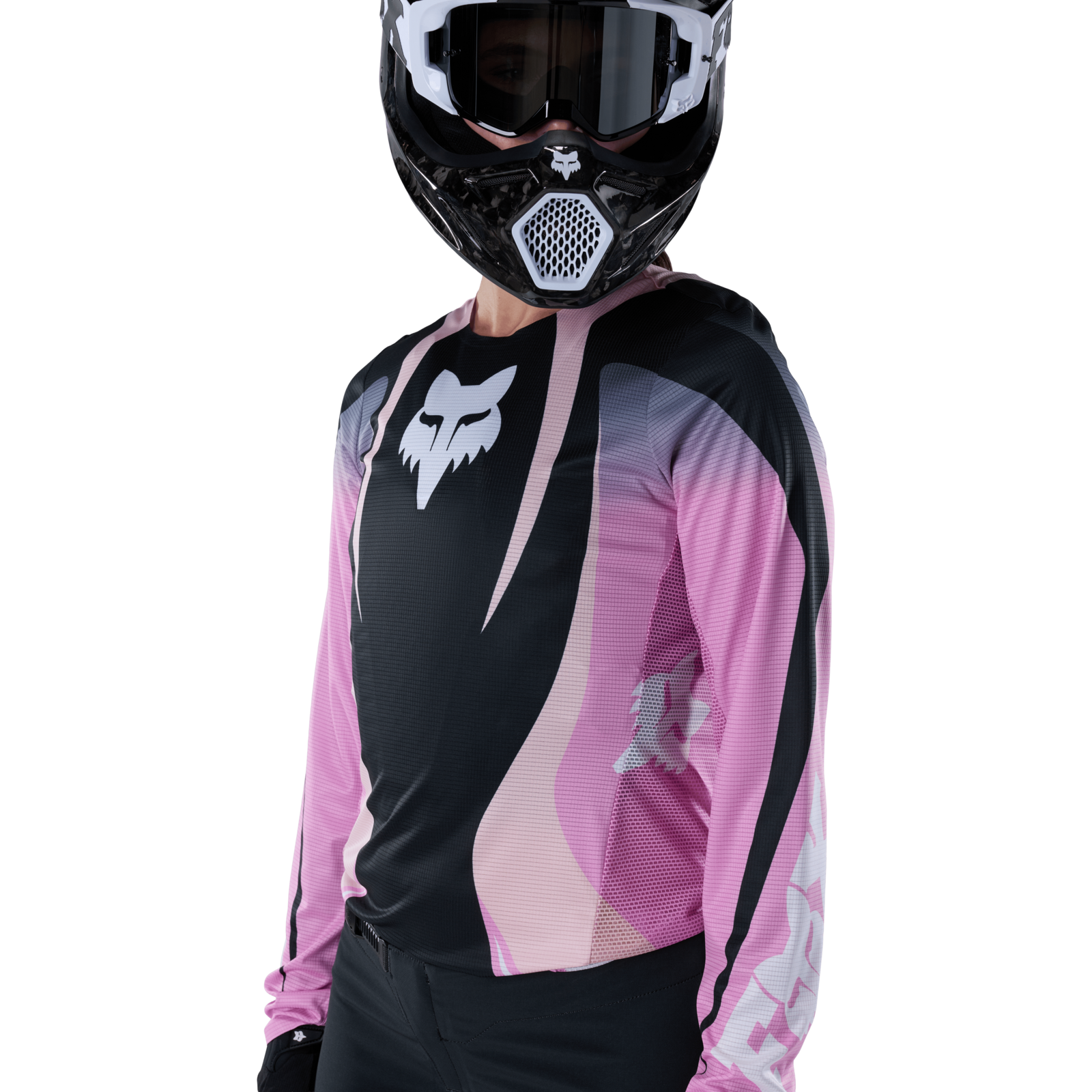 Fox Racing W Flexair Thorn Jersey in SCHWARZ