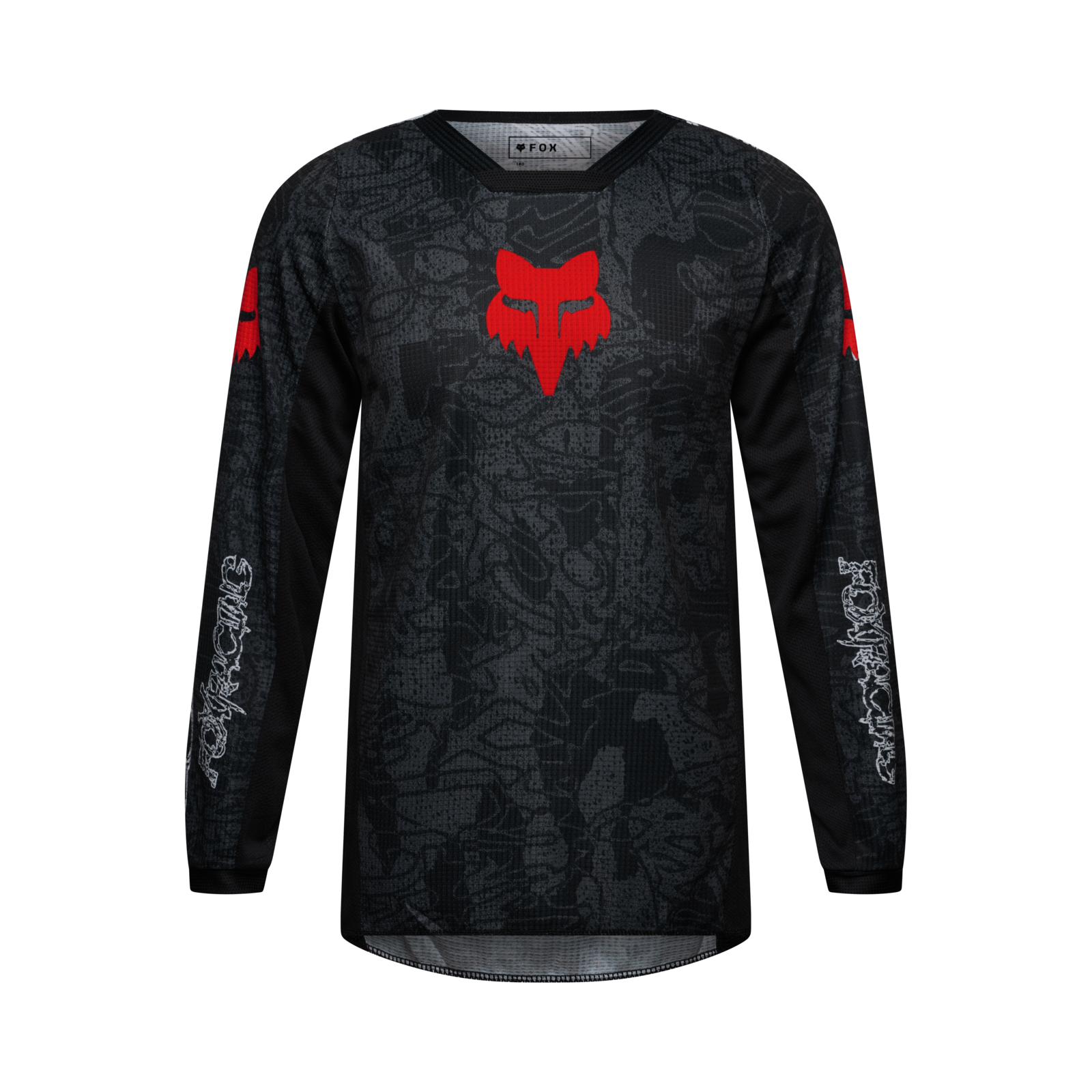 Fox Racing Yth 180 Abyss Jersey in SCHWARZ