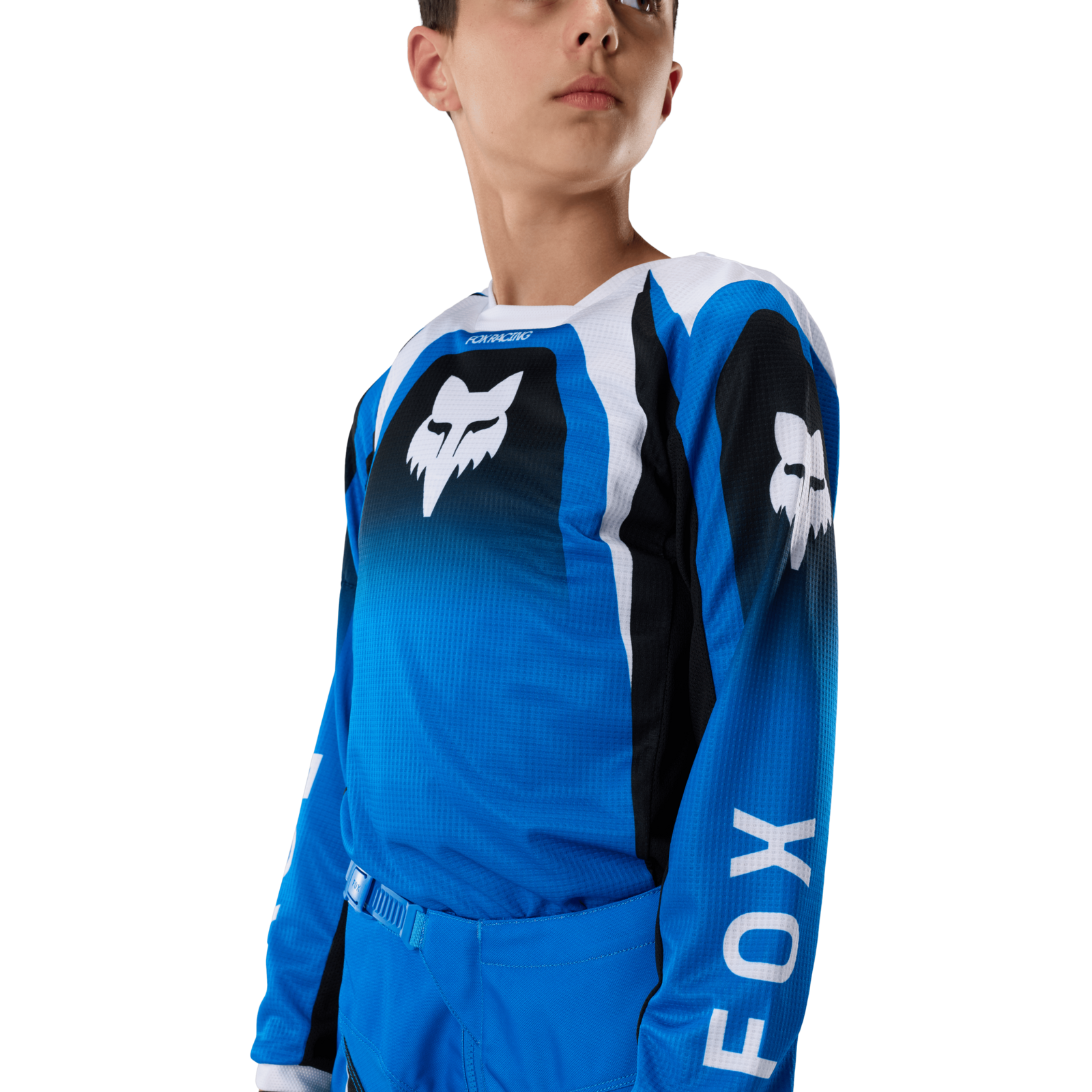 Fox Racing Yth 180 Frame Jersey in BLAU