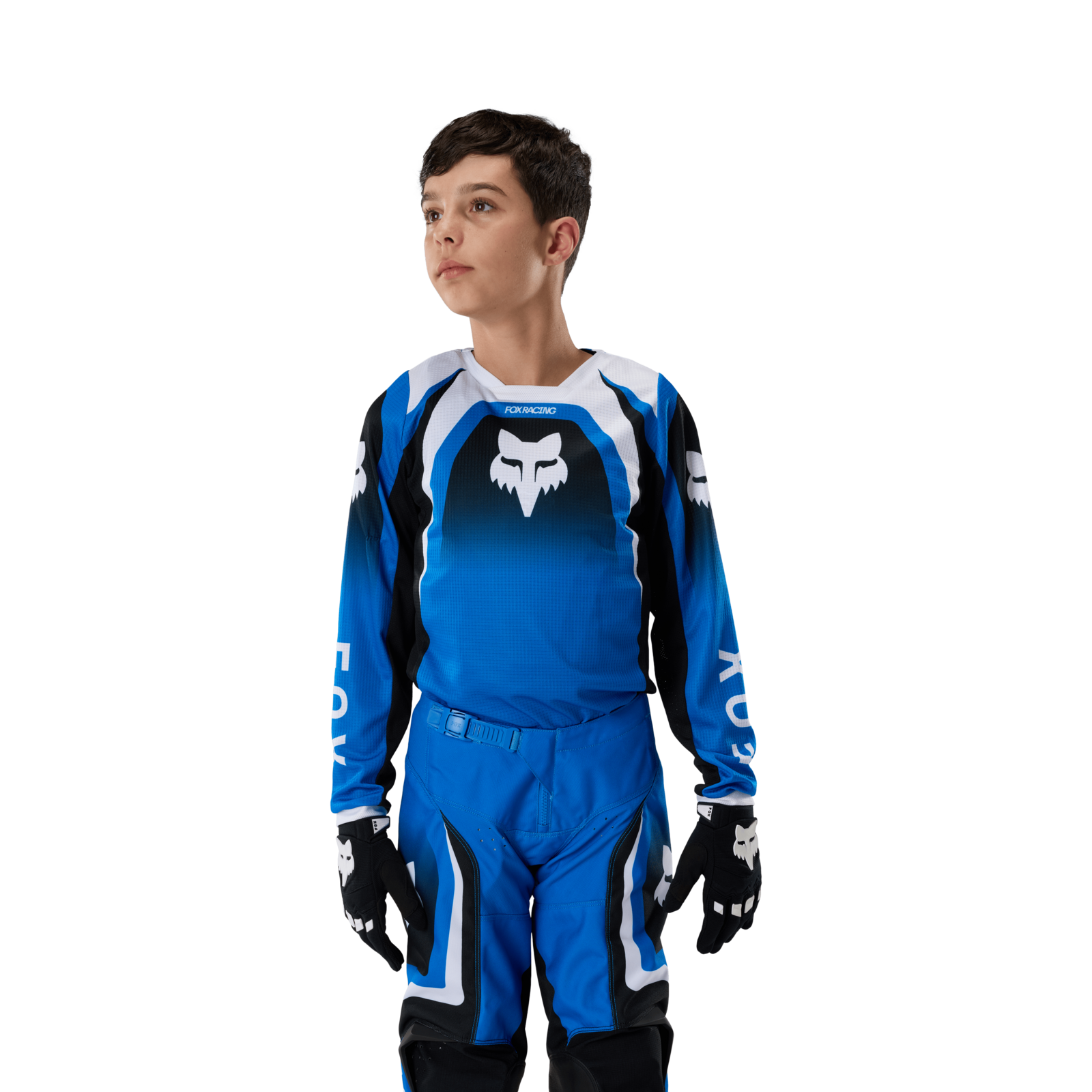 Fox Racing Yth 180 Frame Jersey in BLAU