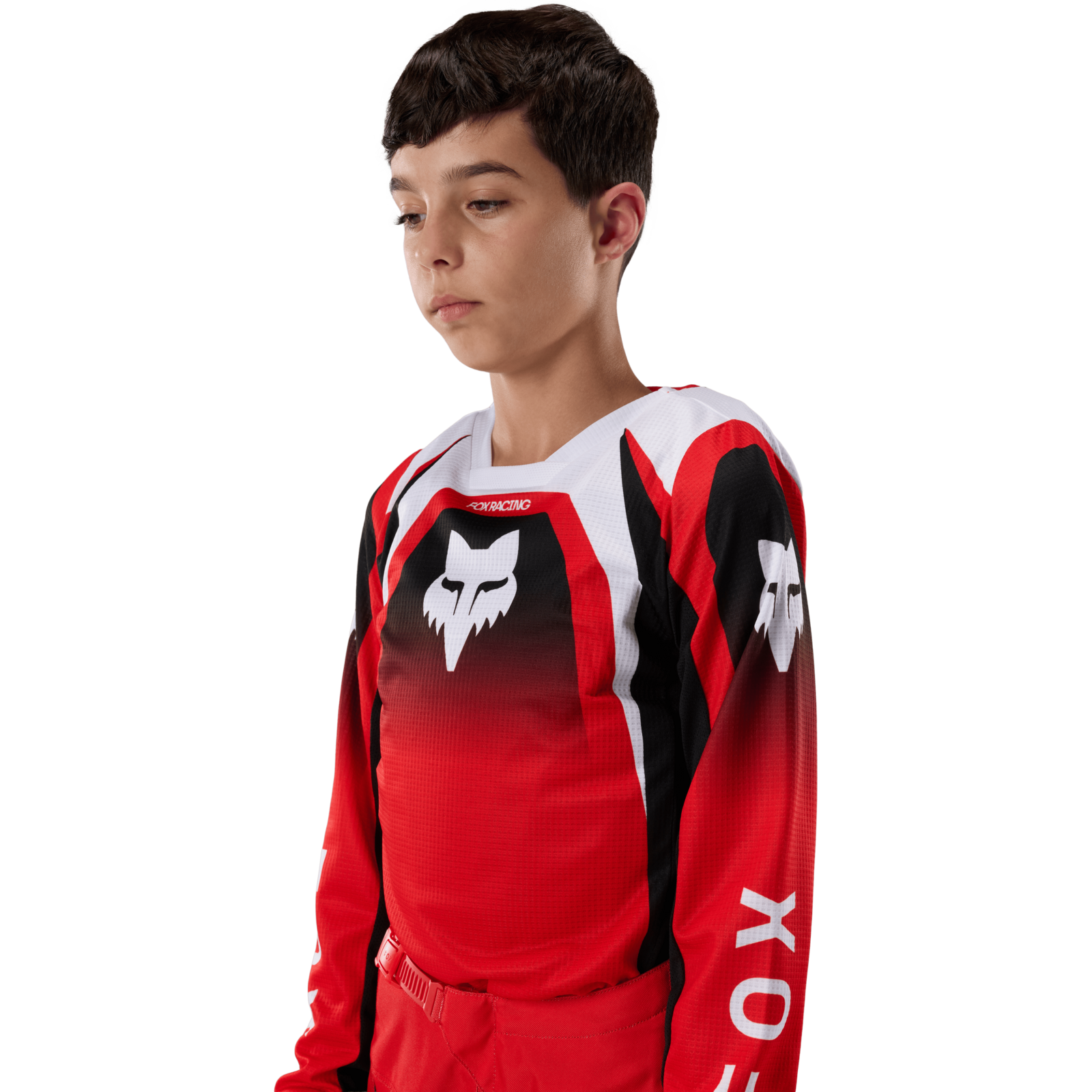 Fox Racing Yth 180 Frame Jersey in ROT