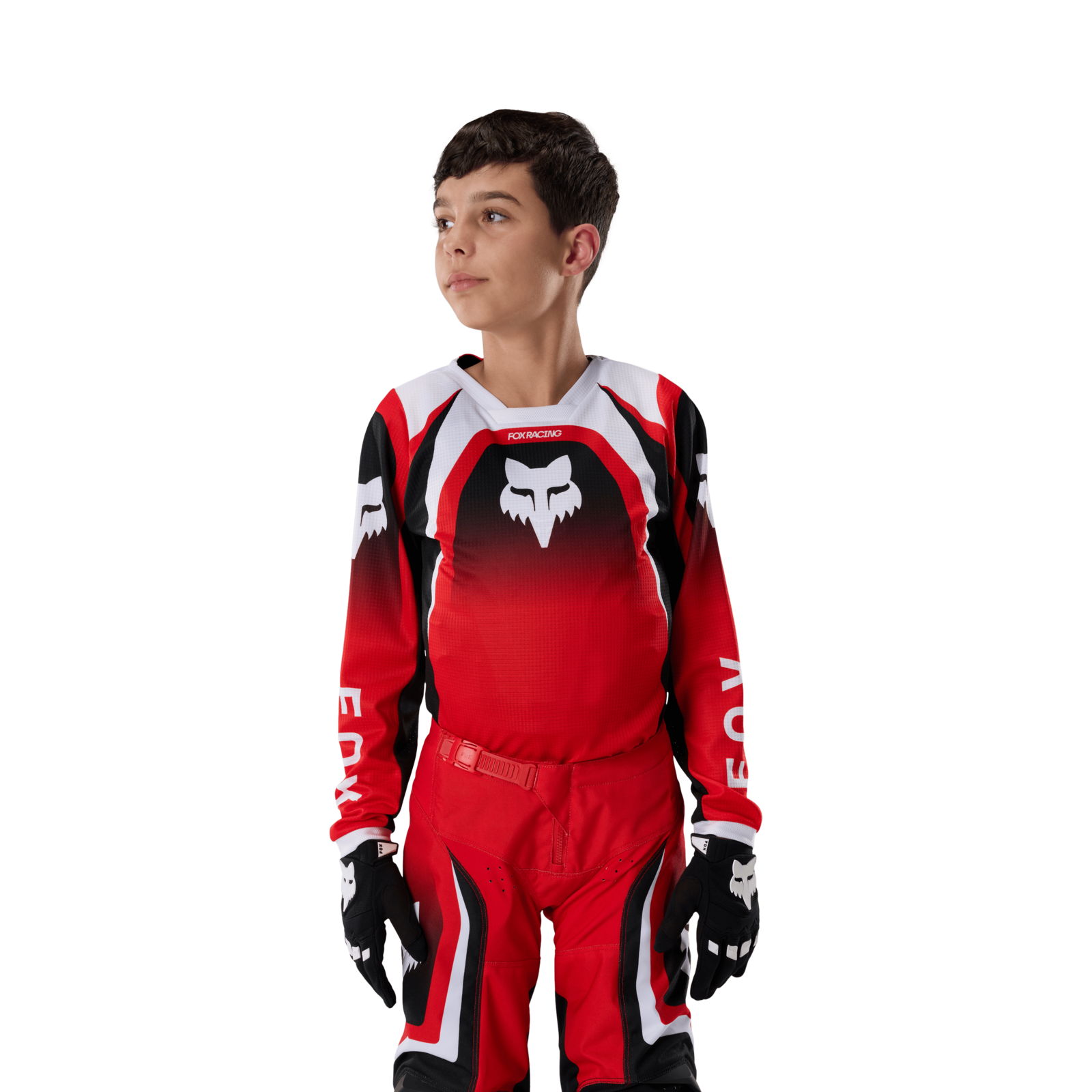 Fox Racing Yth 180 Frame Jersey in ROT