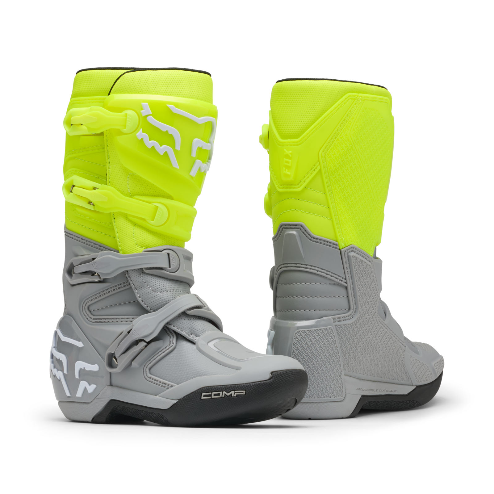 Fox Racing Yth Comp Boot in GRAU