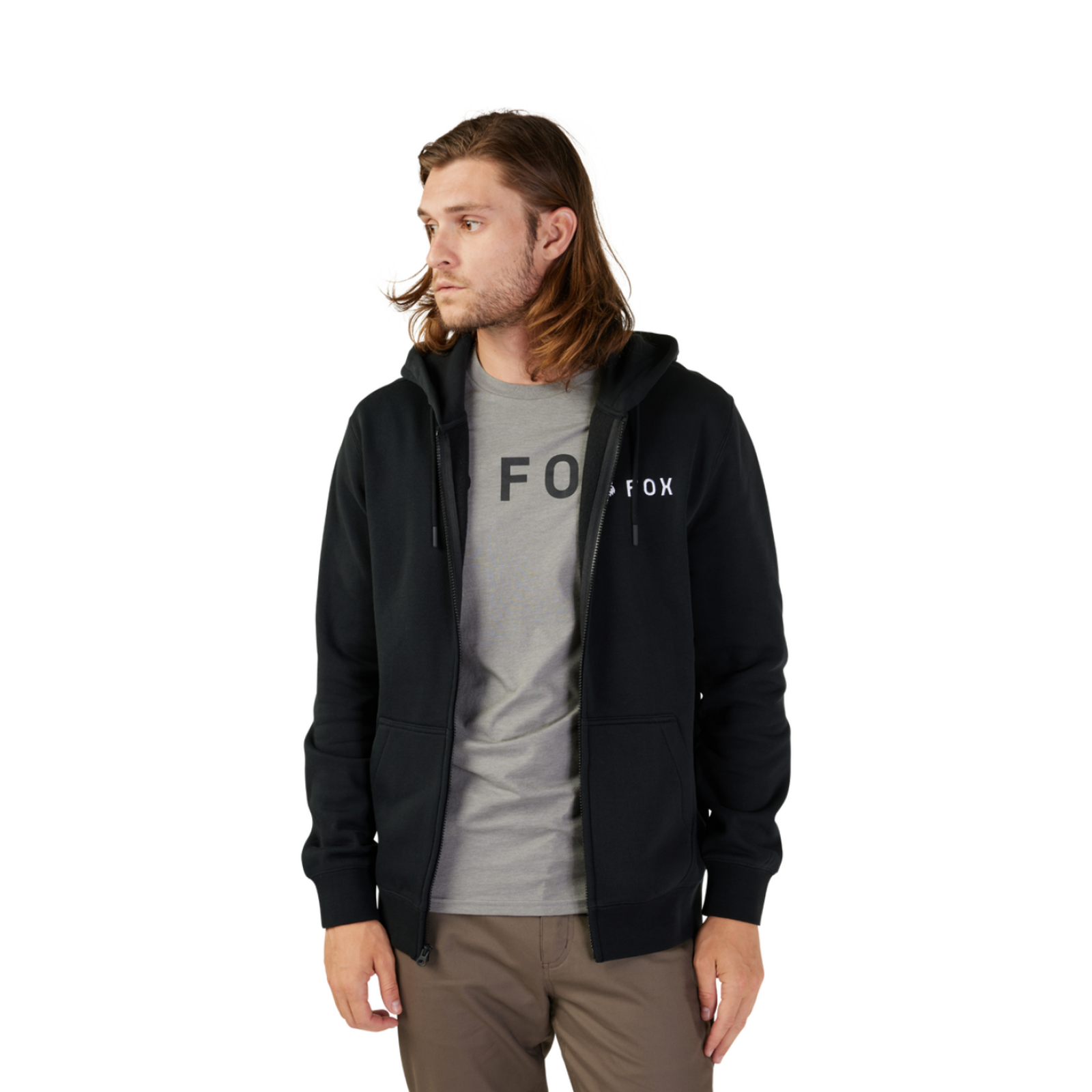 Fox Racing Absolute Fleece Zip in SCHWARZ