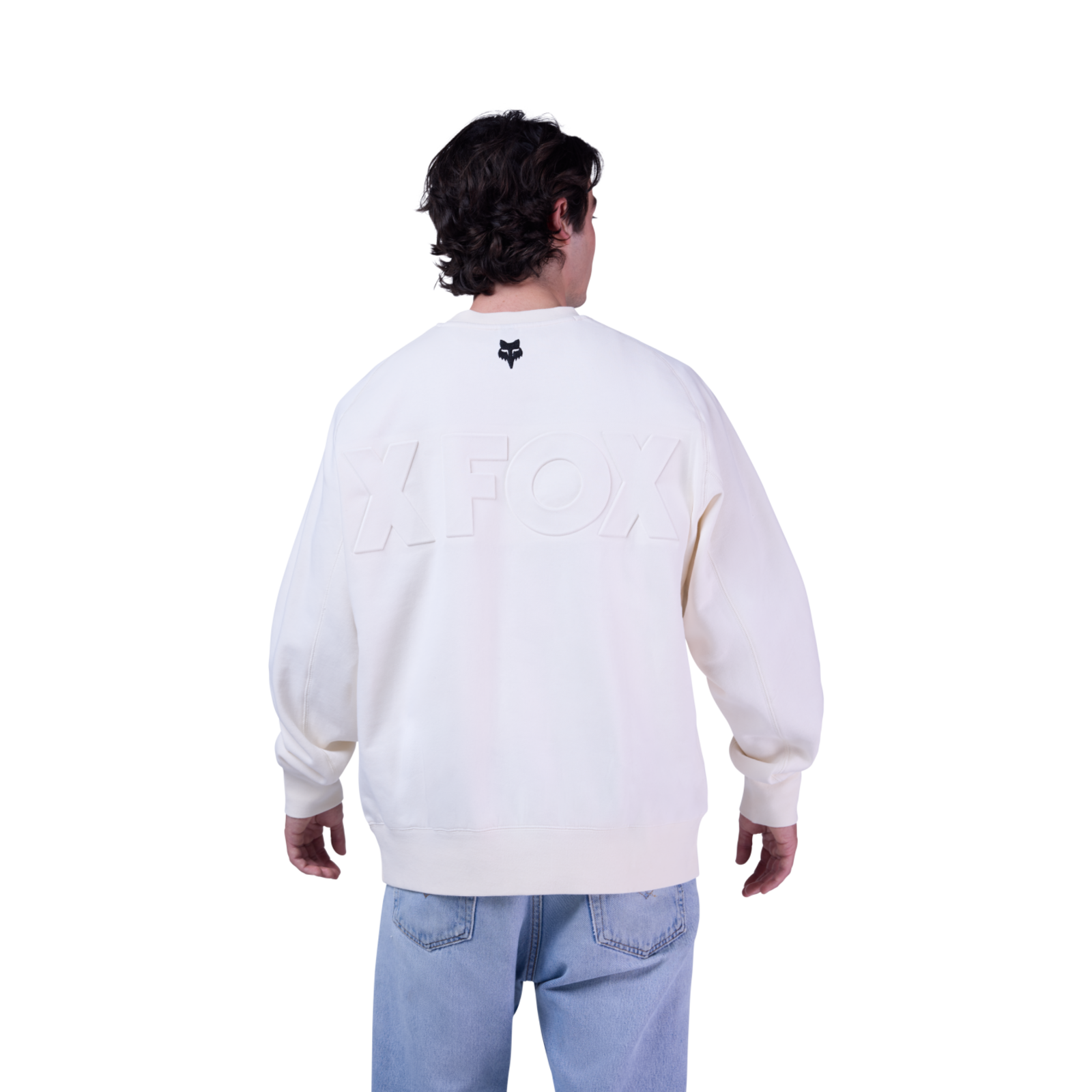 Fox Racing Moto-X Oversized Fleece Crew in BEIGE
