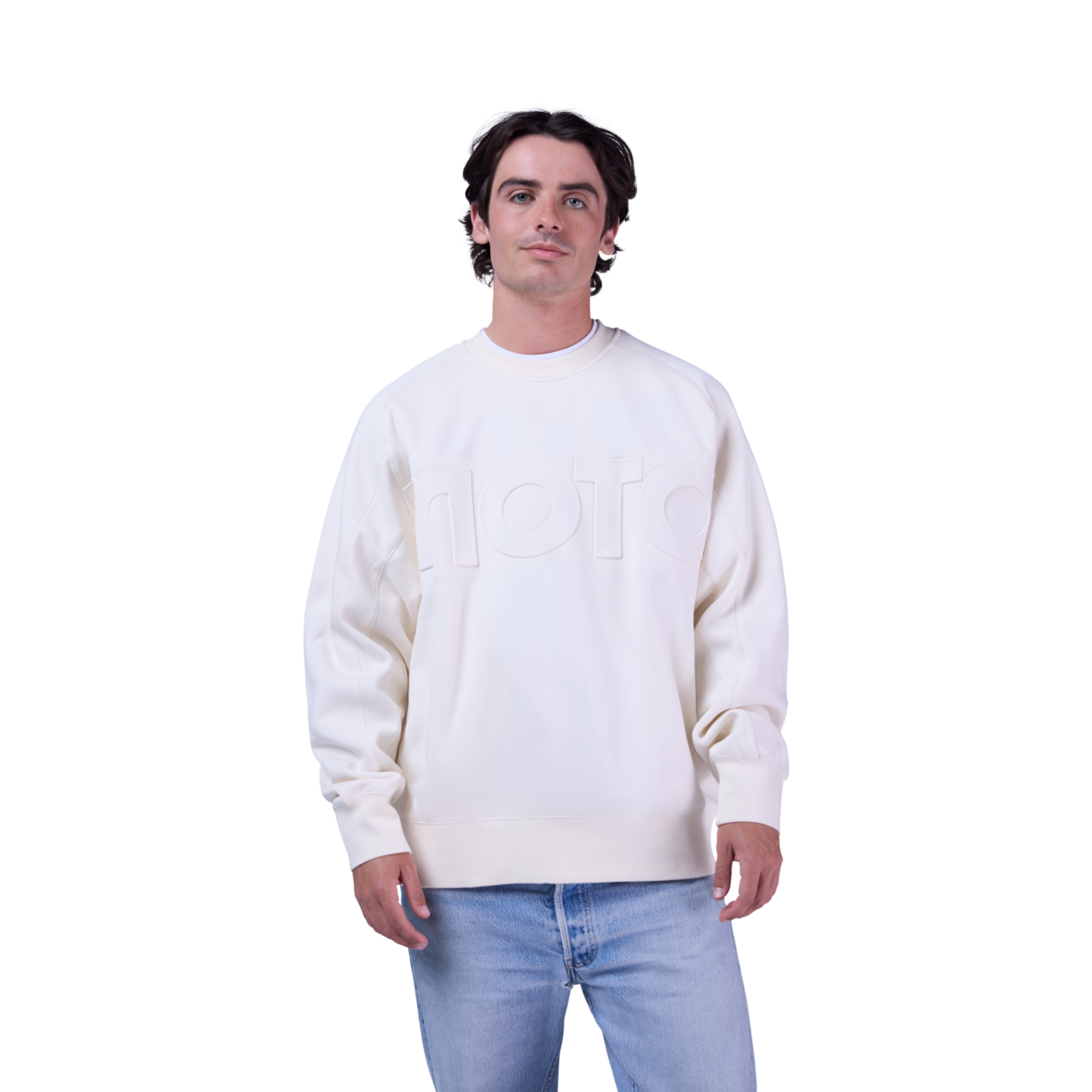 Fox Racing Moto-X Oversized Fleece Crew in BEIGE
