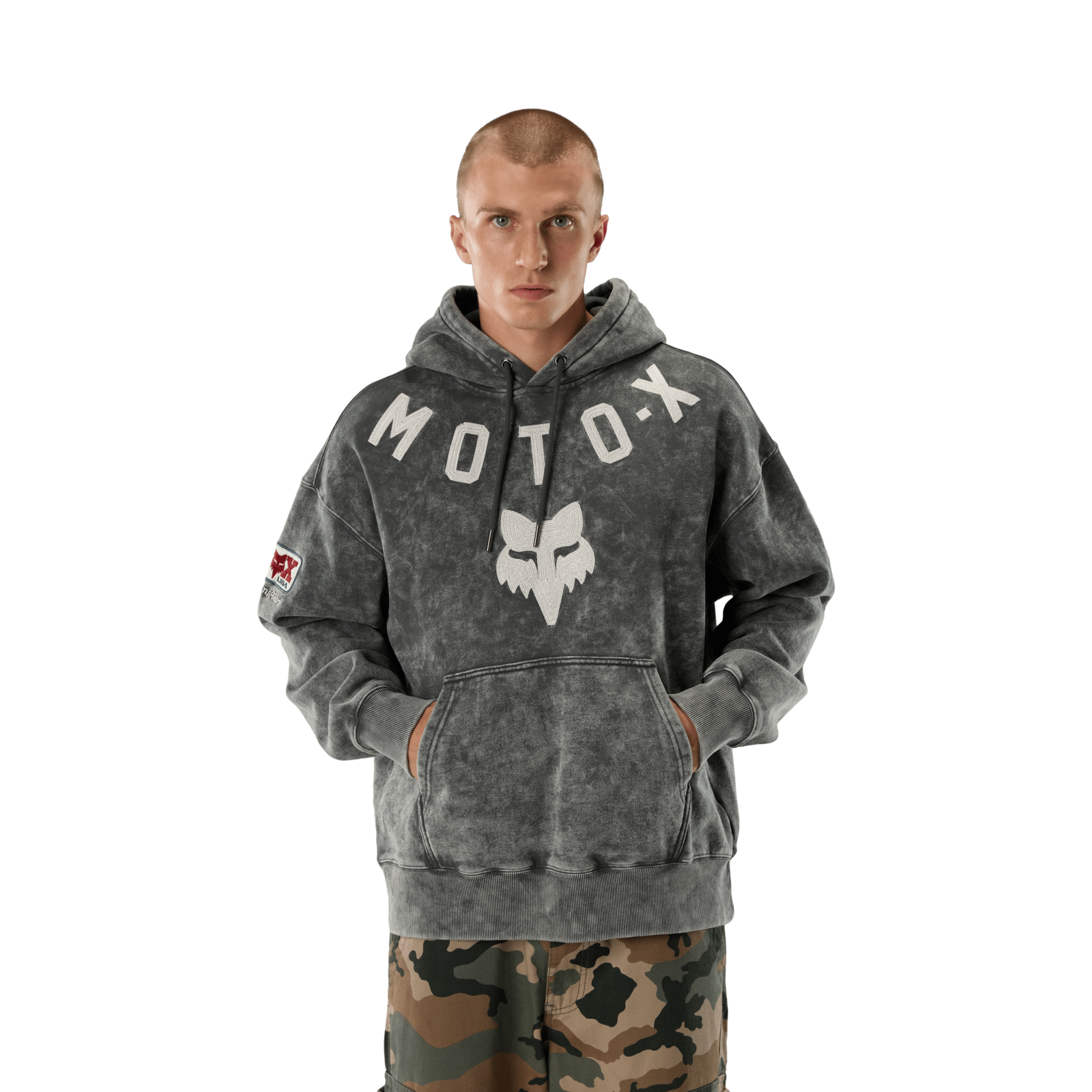 Fox Racing Moto-X Heavyweight Flc Po in GRAU