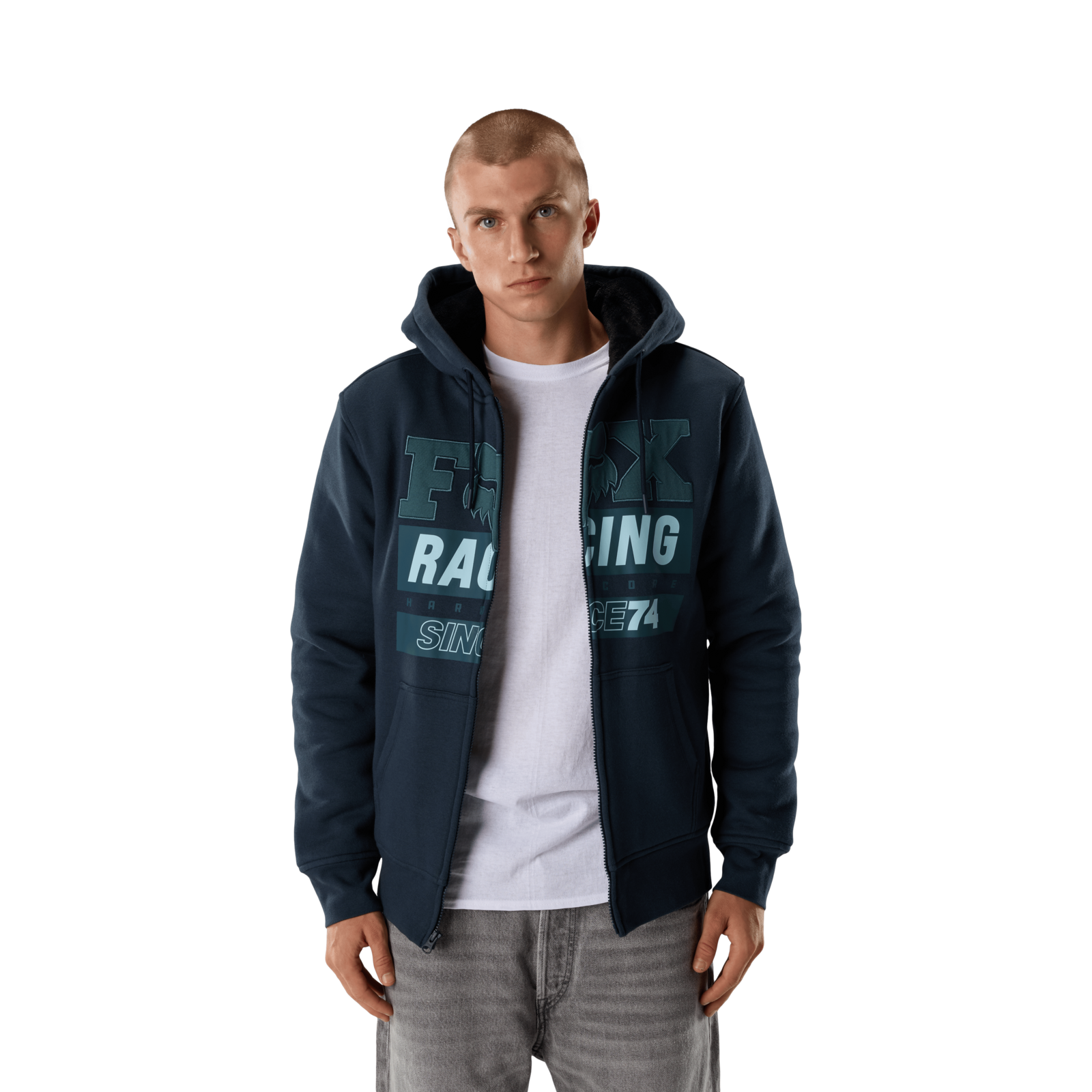 Fox Racing Since 74 Sasquatch Flc Zip in BLAU