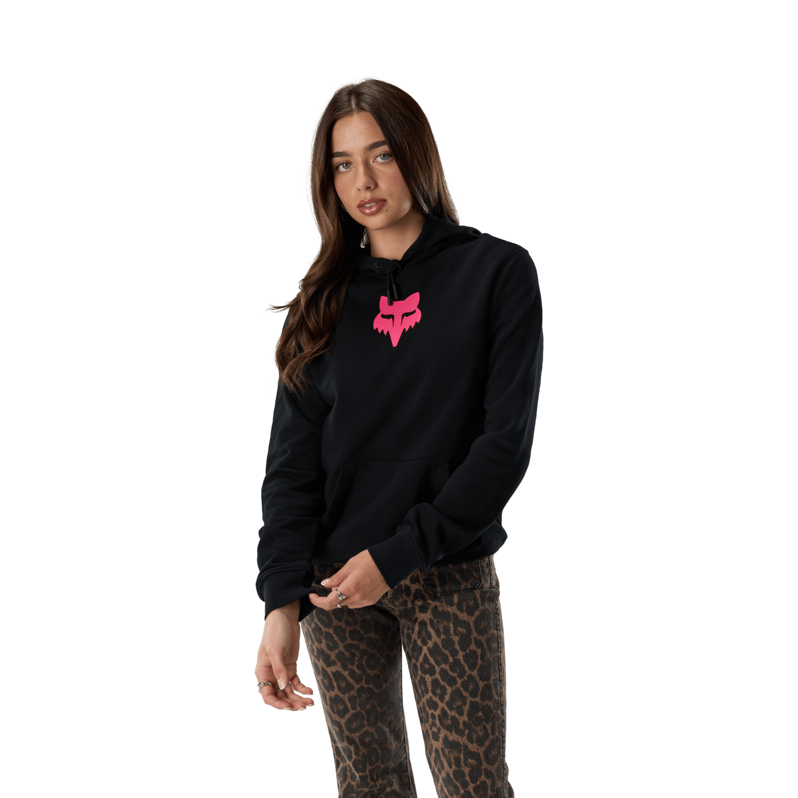 Fox Racing W Fox Head Fleece Po in SCHWARZ