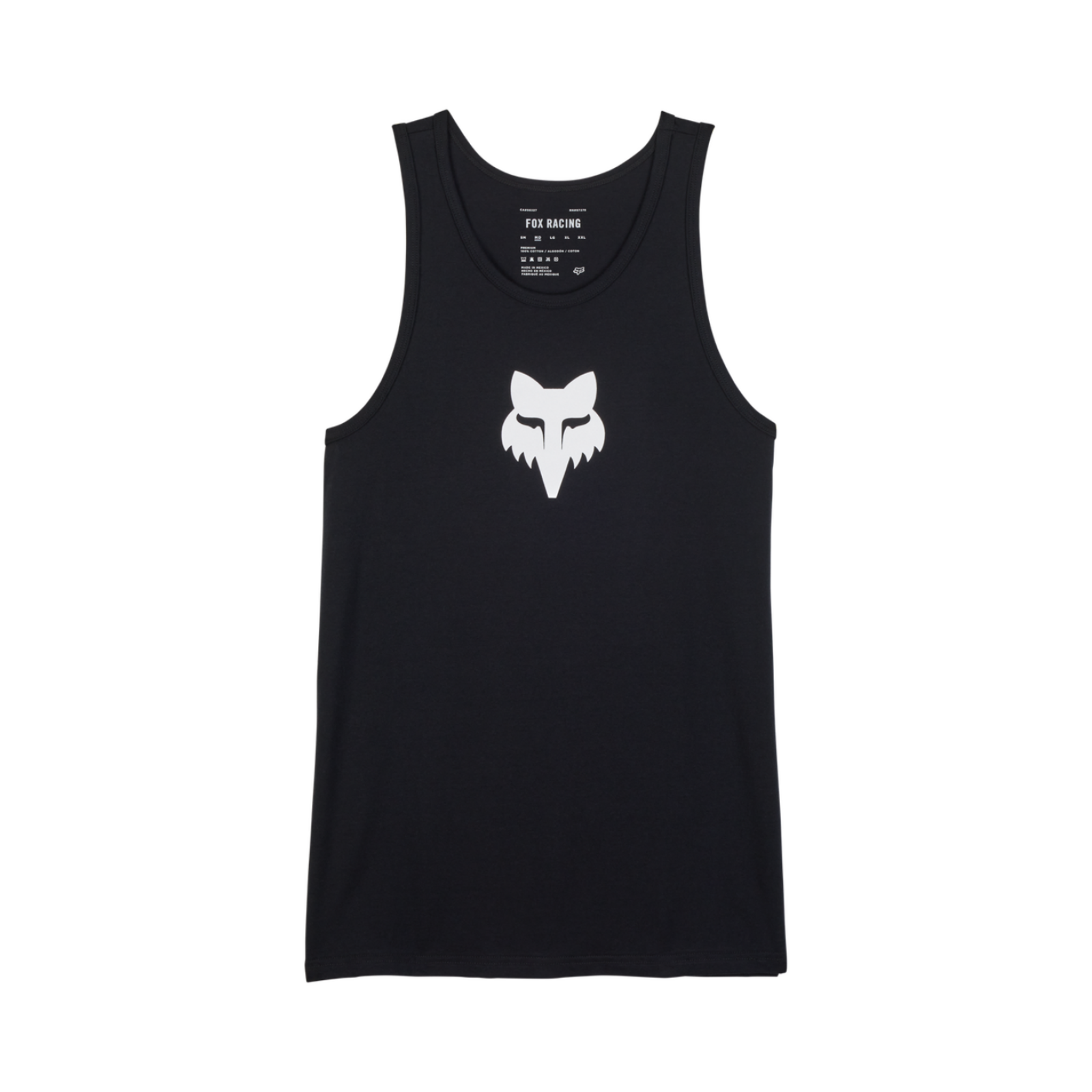 Fox Racing Fox Head Prem Tank in SCHWARZ