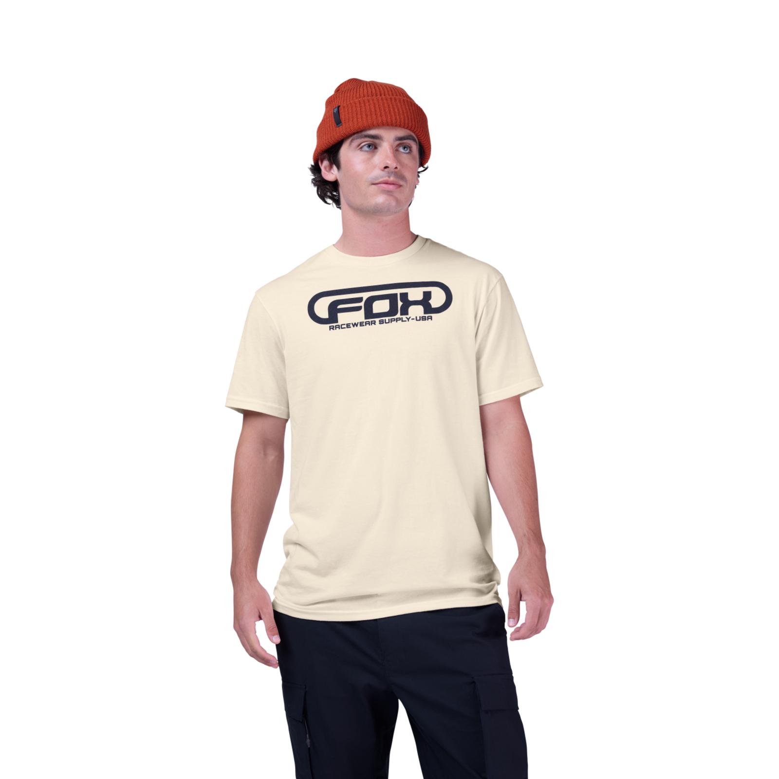 Fox Racing Global SS Prem Tee in BEIGE