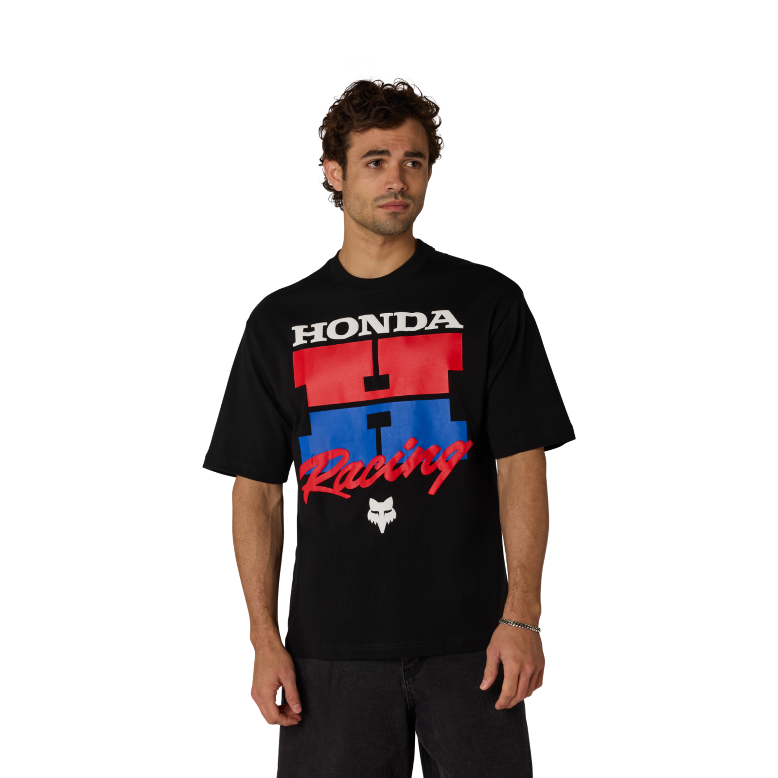 Fox Racing Honda Midweight Ss Tee in SCHWARZ