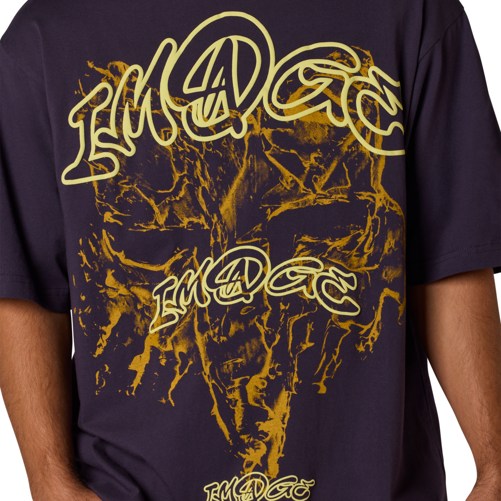 Fox Racing Image Print Midweight Ss Tee in VIOLETT
