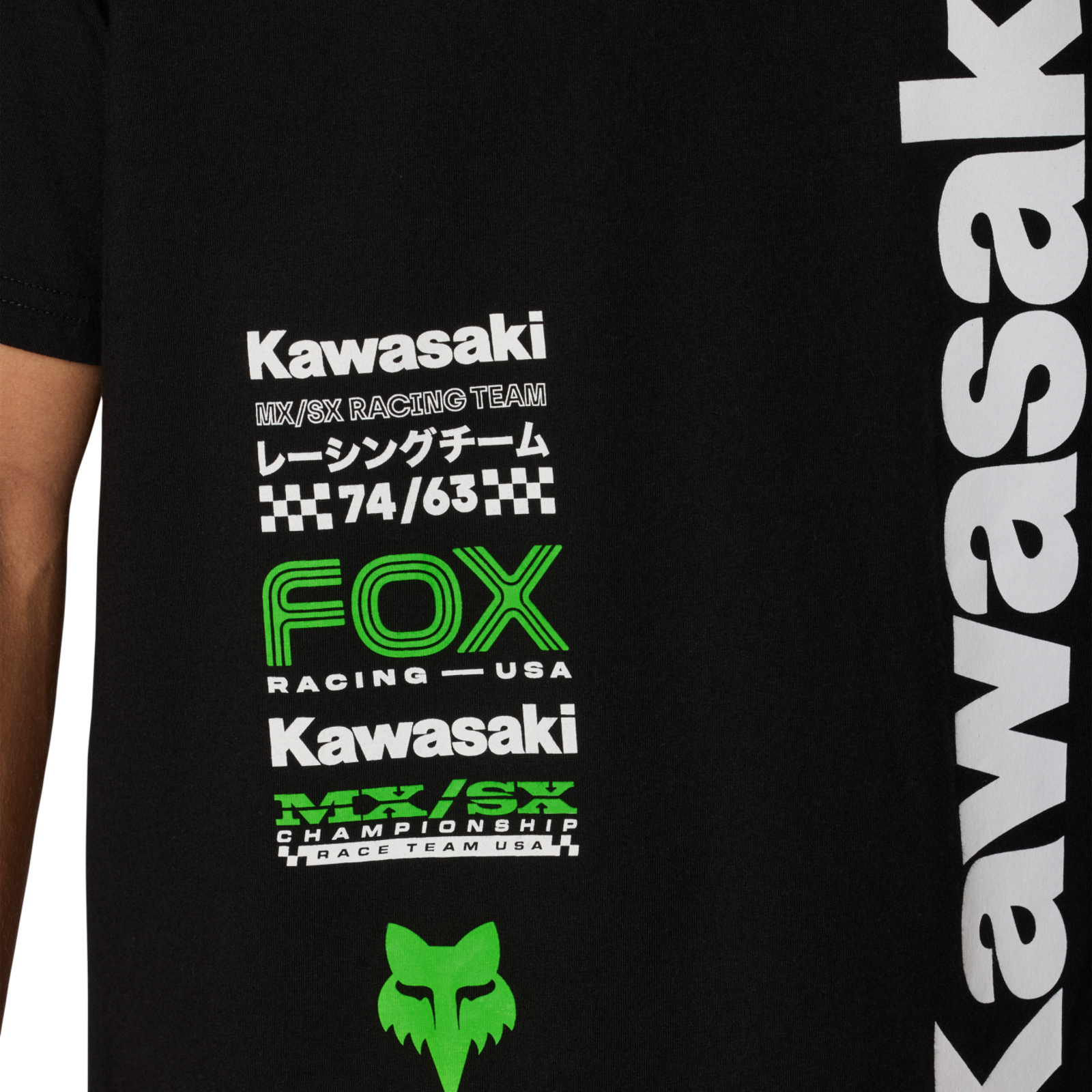 Fox Racing Kawi 195 Original Ss Tee in SCHWARZ