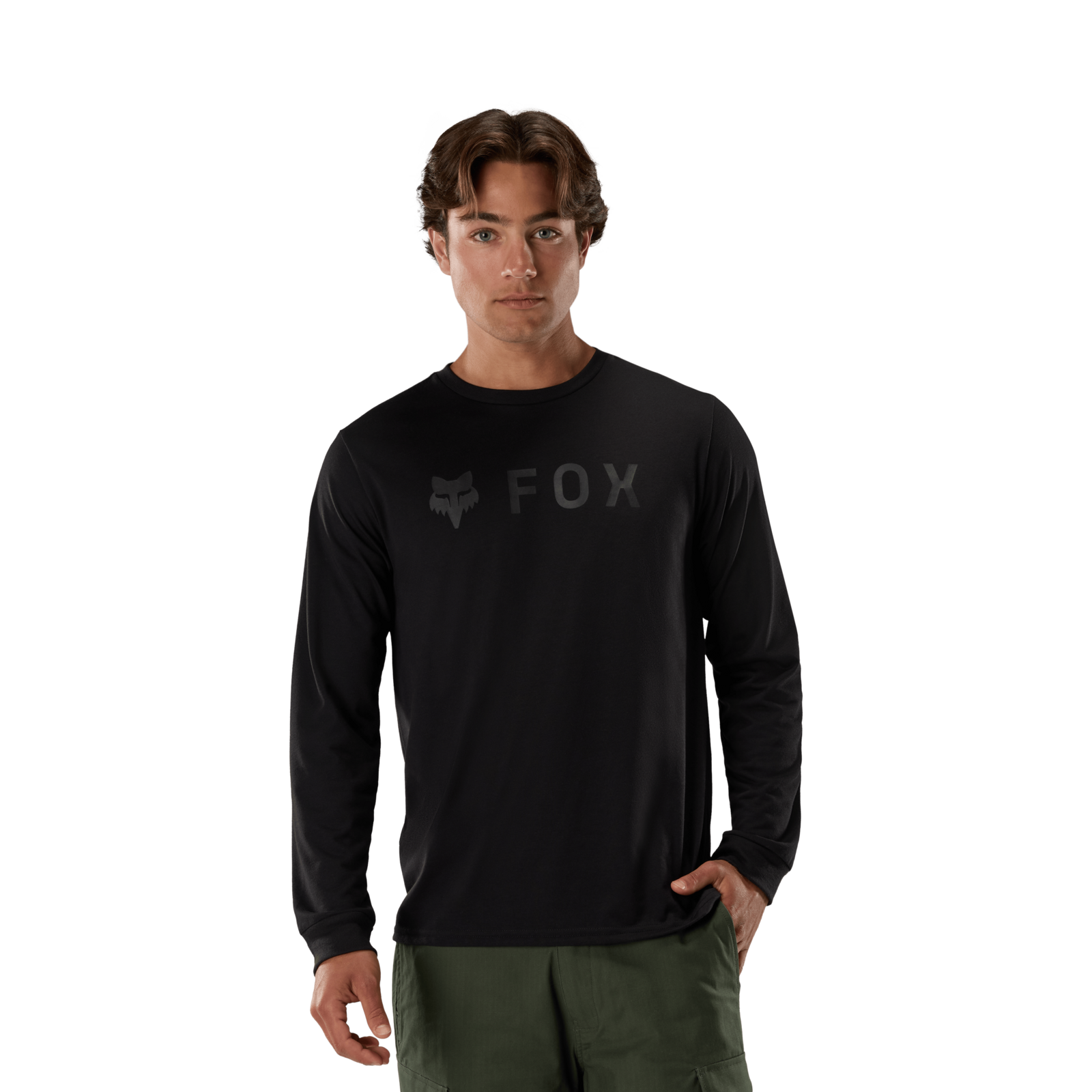 Fox Racing Absolute Original Dri-Release Ls Tee in SCHWARZ