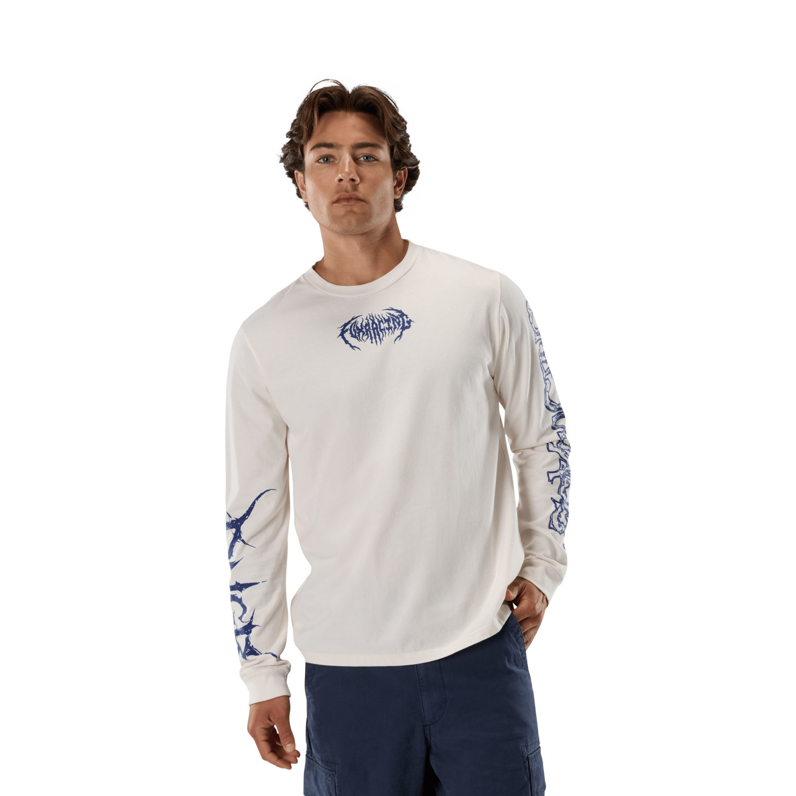 Fox Racing Dngr 195 Original Ls Tee in BEIGE