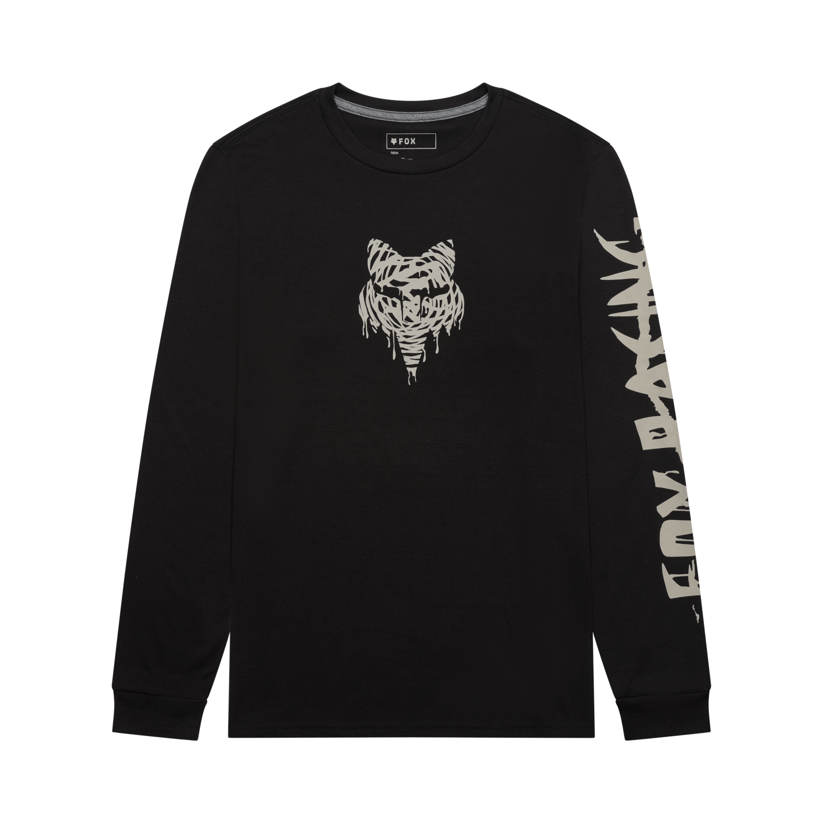 Fox Racing Roughcut Dri-Release Md Ls Tee in SCHWARZ