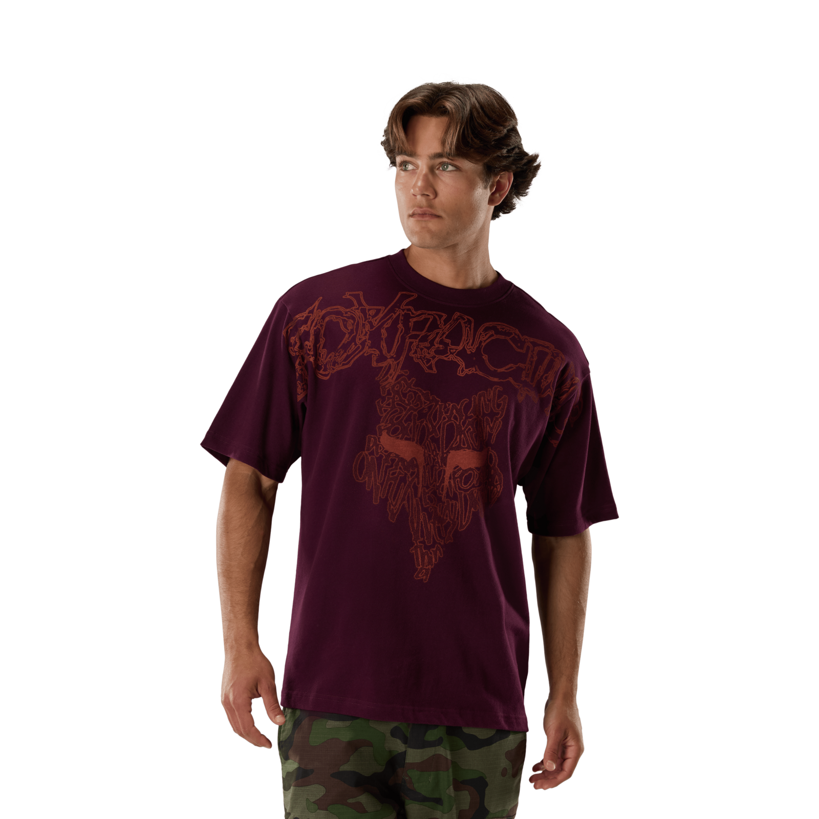 Fox Racing Abyss Heavyweight Ss Tee in VIOLETT