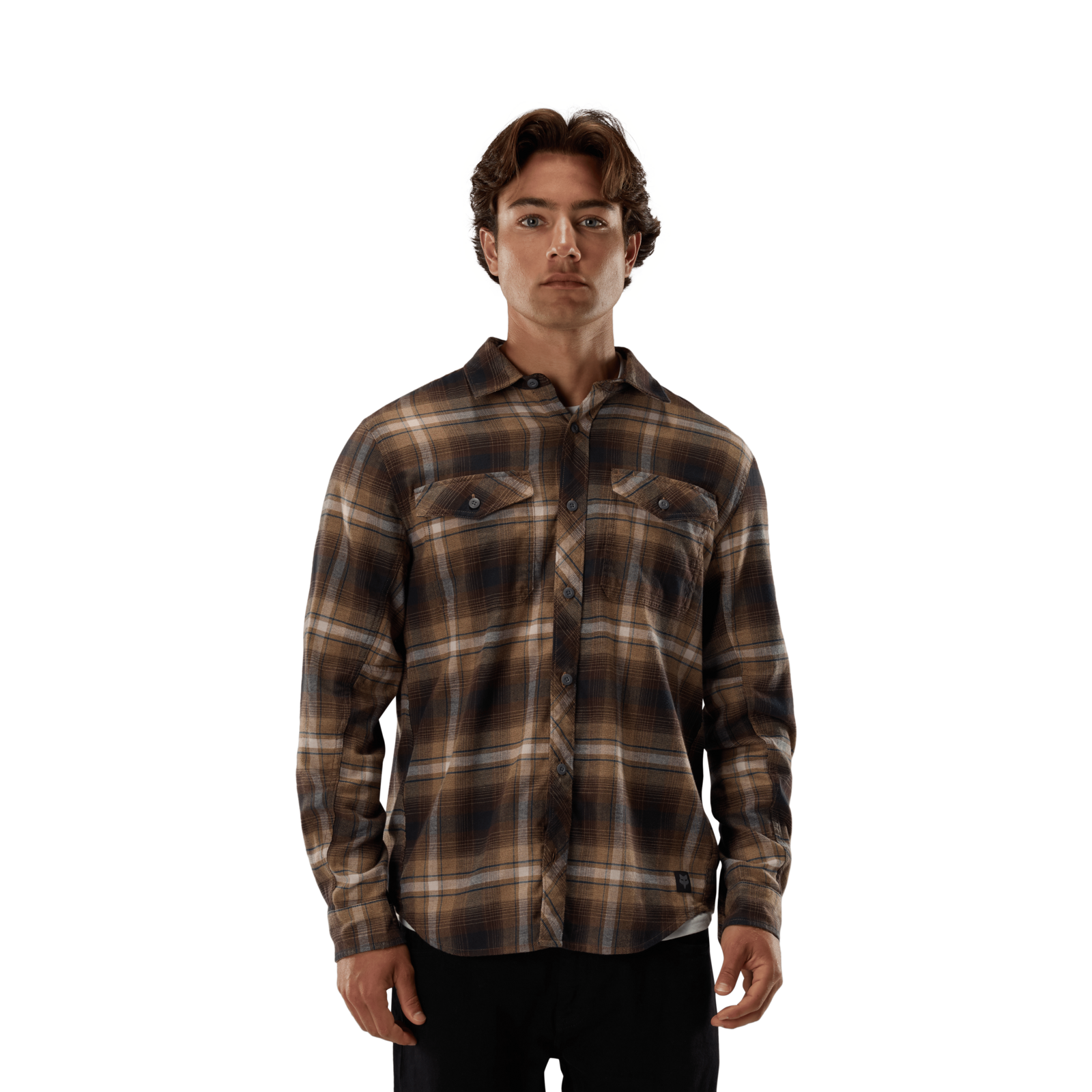 Fox Racing Survivalist Stretch Flannel Ls in BRAUN