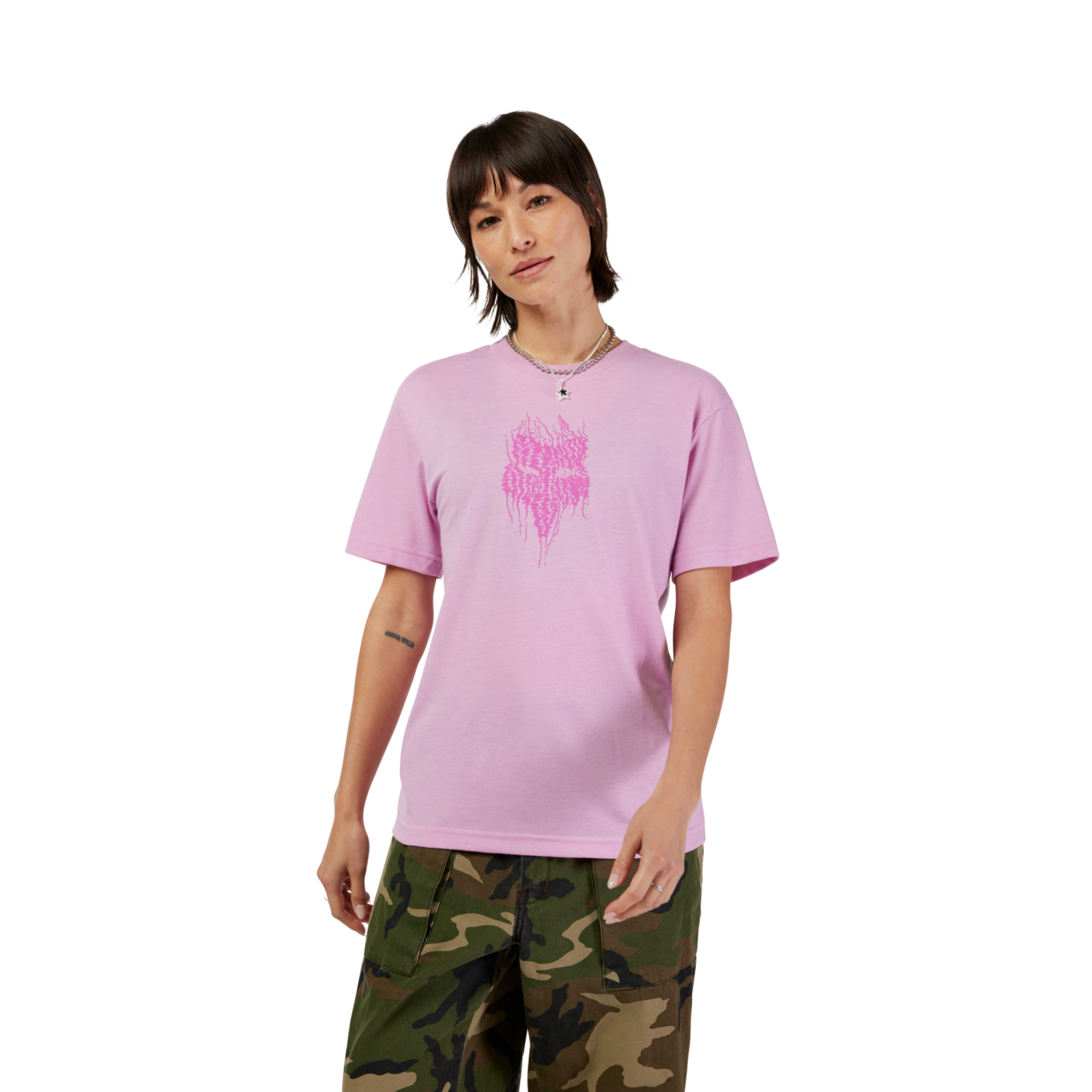 Fox Racing W Bark SS Tech Tee in PINK