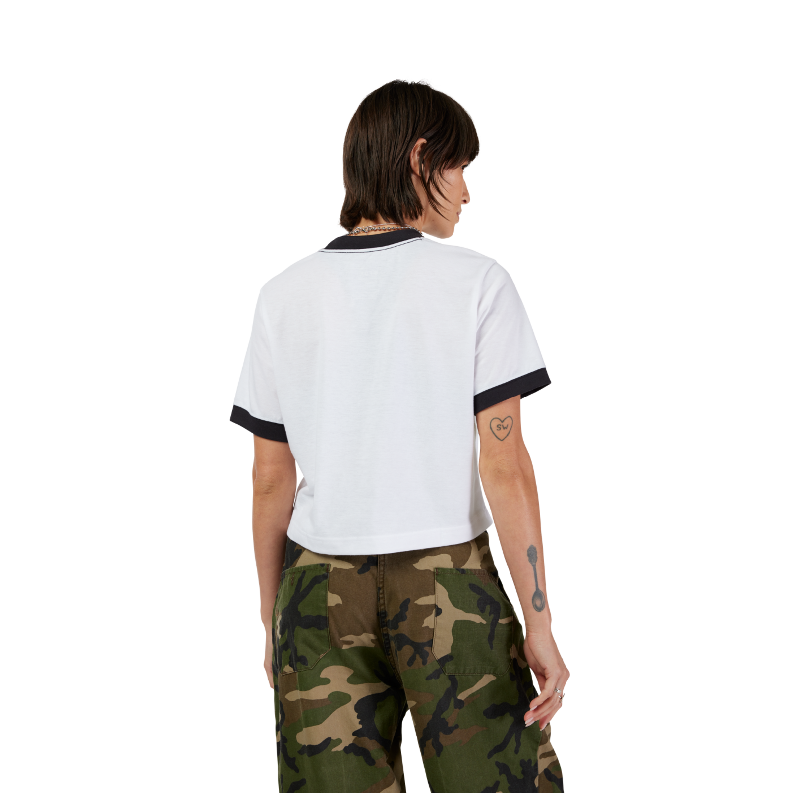 Fox Racing W Circa 74 Ringer SS Tee in WEISS