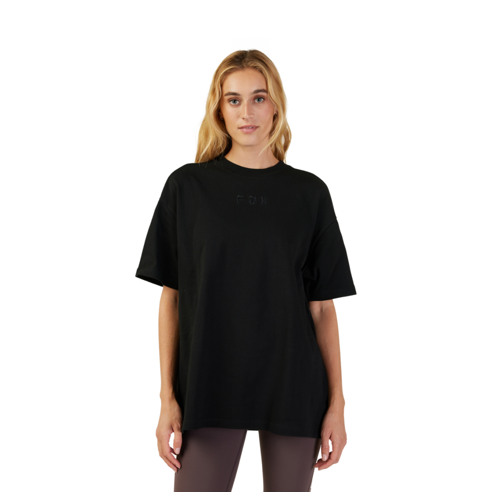 Fox Racing W Wordmark Os SS Tee in SCHWARZ