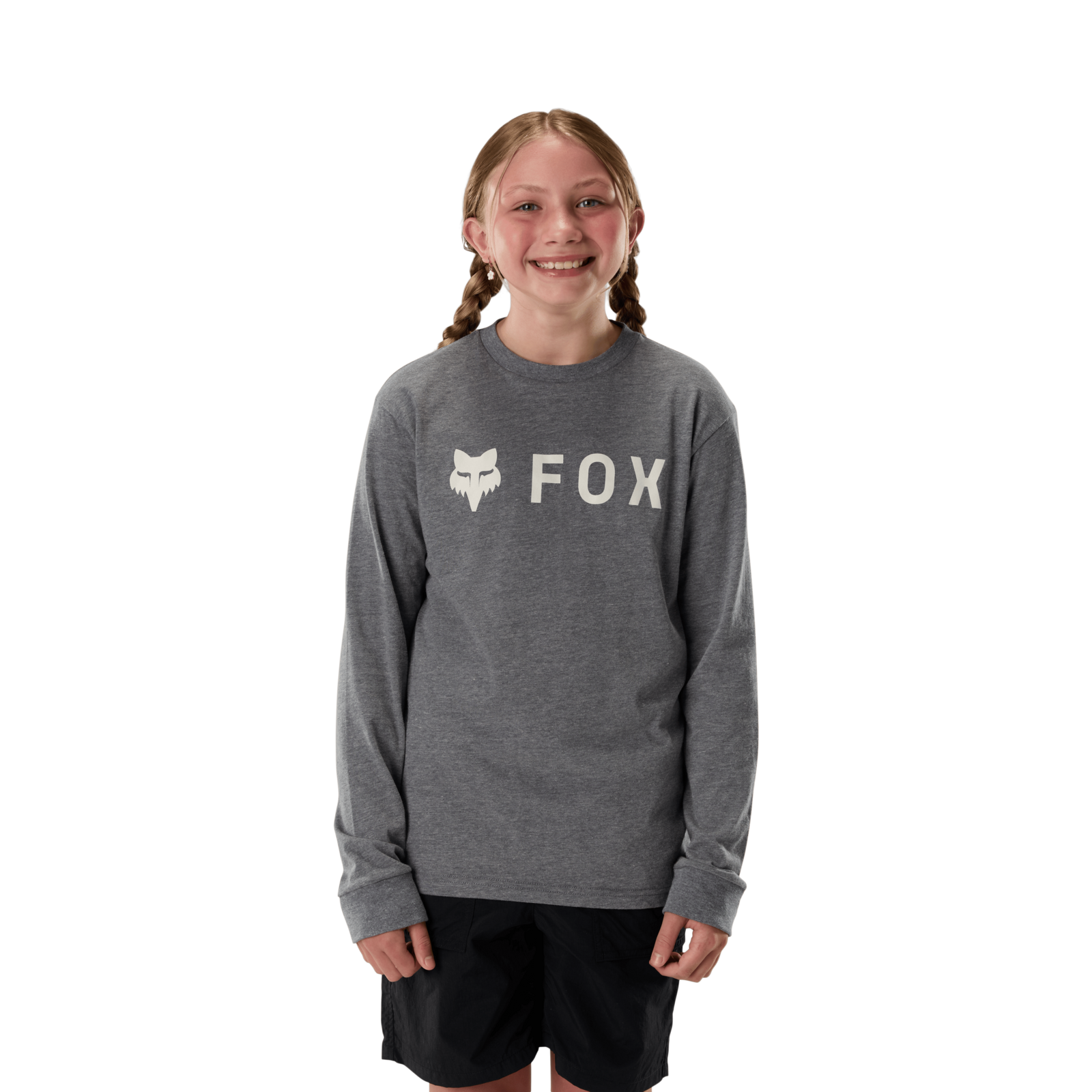 Fox Racing Yth Absolute Ls Tee in GRAU