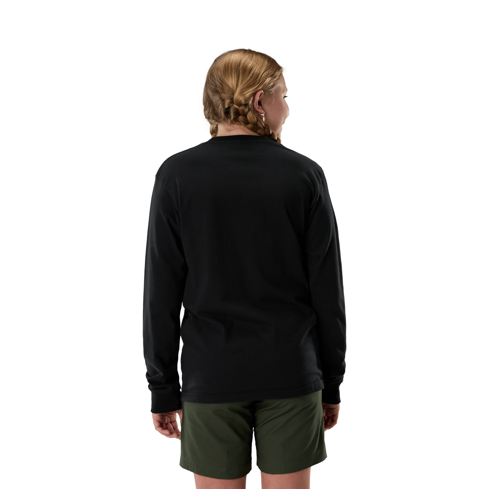 Fox Racing Yth Roughcut Ls Tee in SCHWARZ