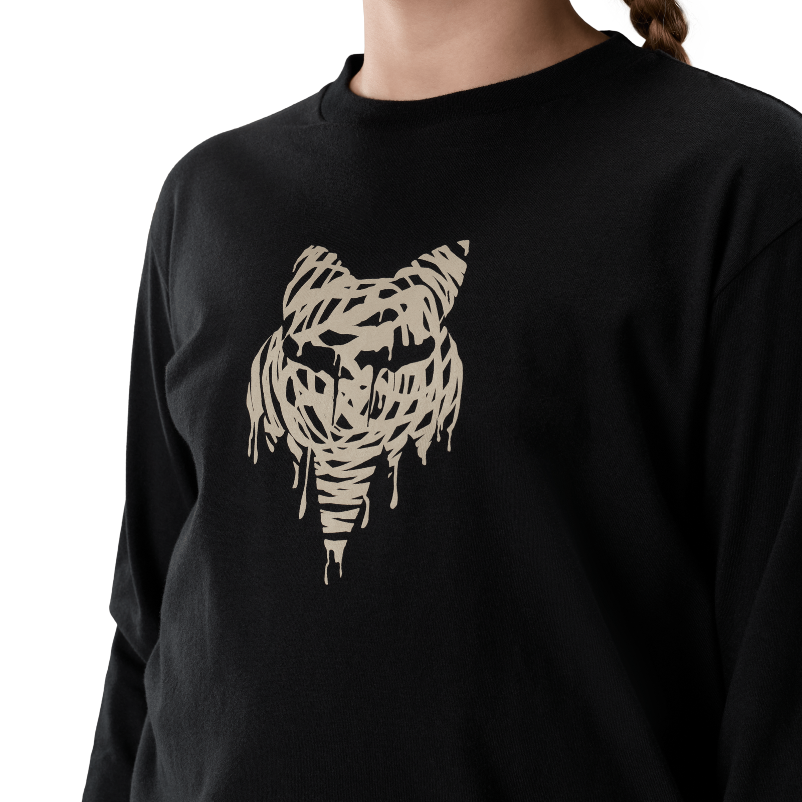 Fox Racing Yth Roughcut Ls Tee in SCHWARZ