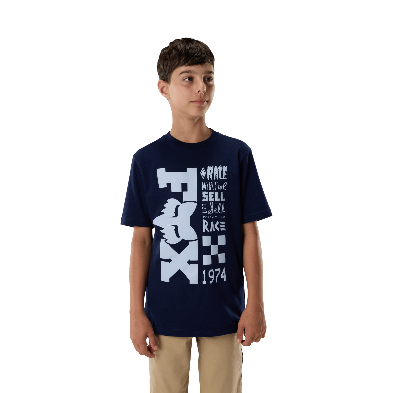 Fox Racing Yth Bend Ss Tee in BLAU