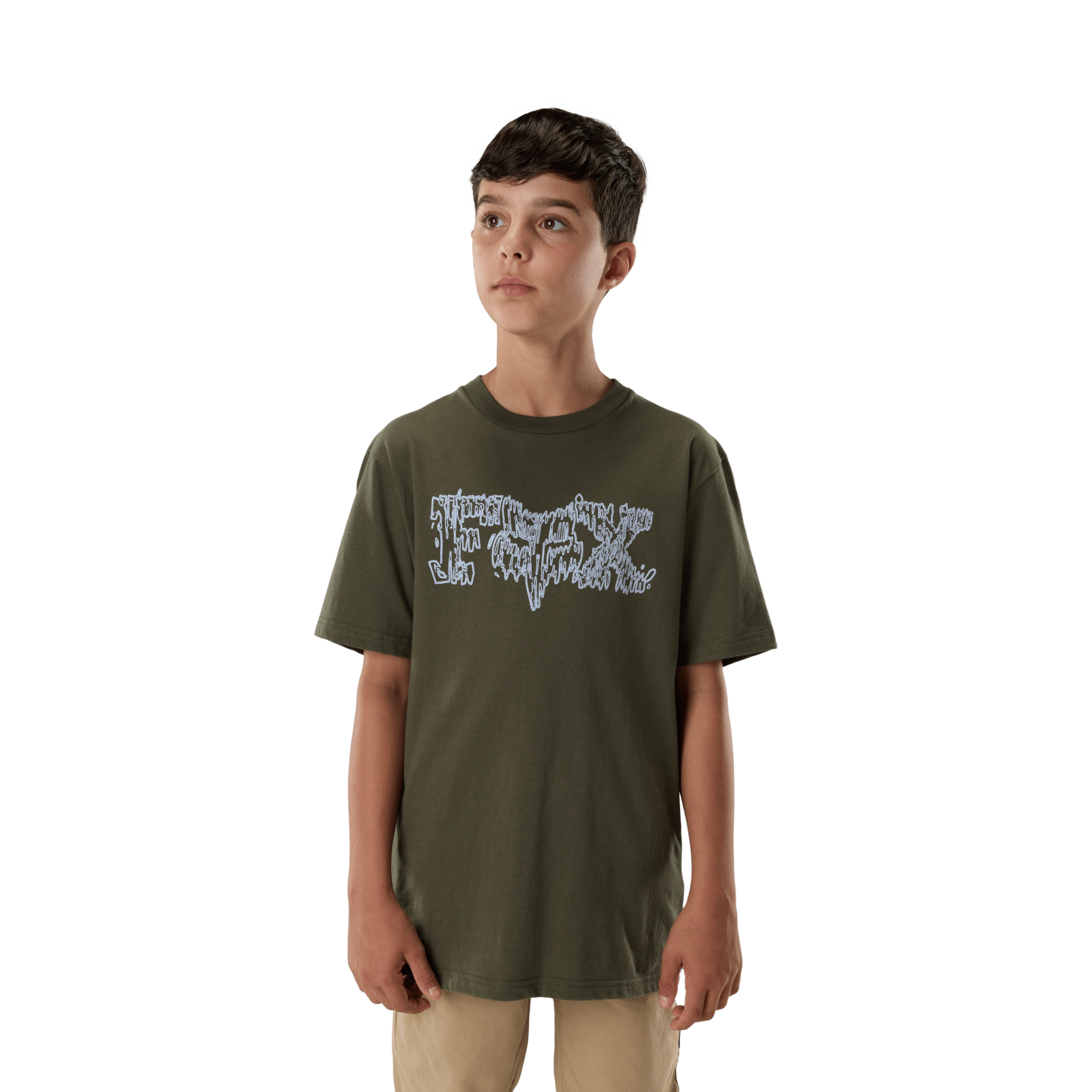 Fox Racing Yth Dustproof Ss Tee in GRÜN
