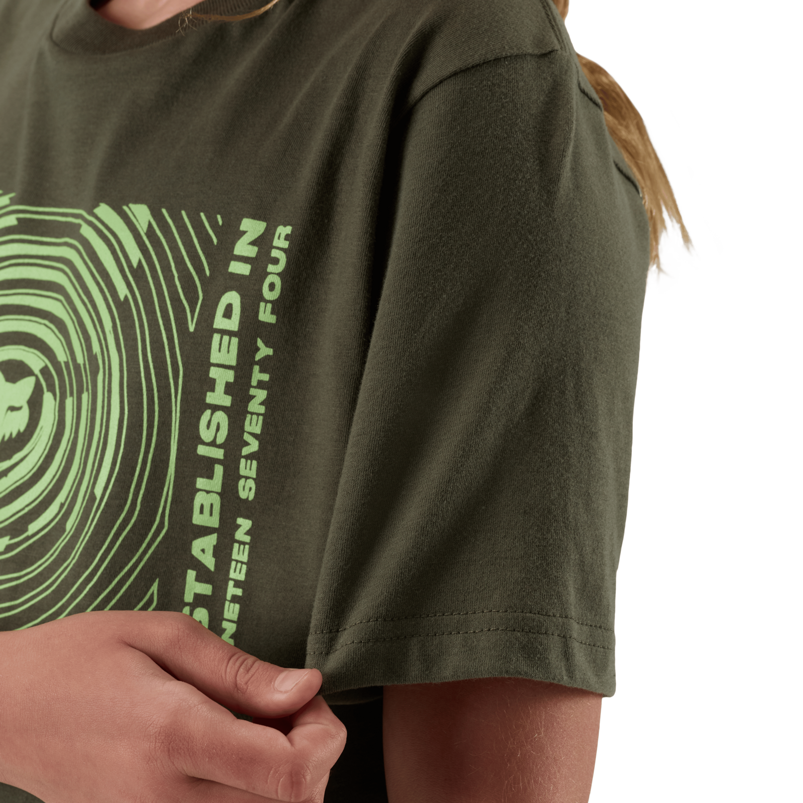 Fox Racing Yth Warped Ss Tee in GRÜN