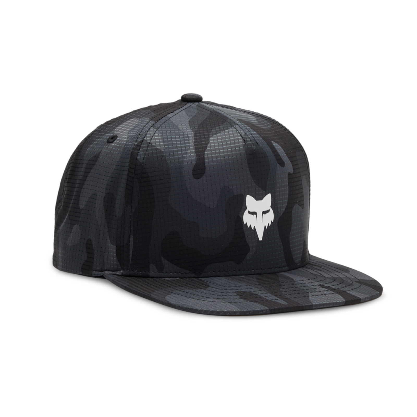 Fox Racing Fox Head Camo Tech Snapback Cap in SCHWARZ