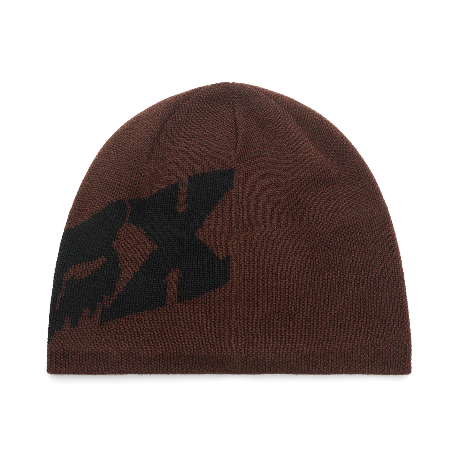 Fox Racing F Head X Jacquard Beanie in BRAUN
