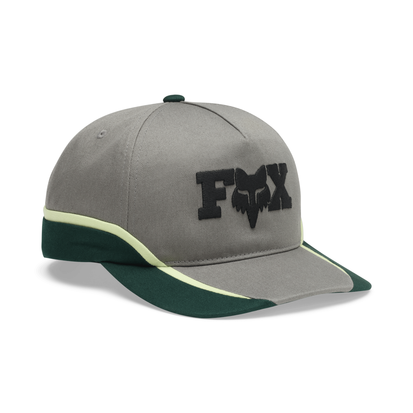 Fox Racing F Head X Snapback Hat in GRAU