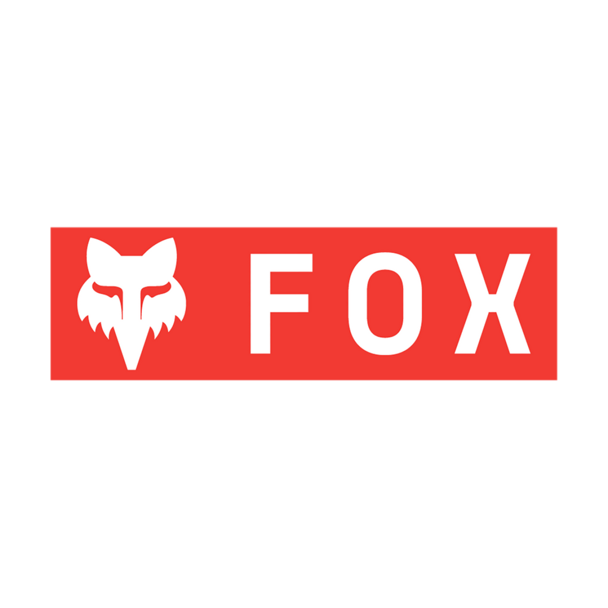 Fox Racing Corporate Logo 7" in ROT