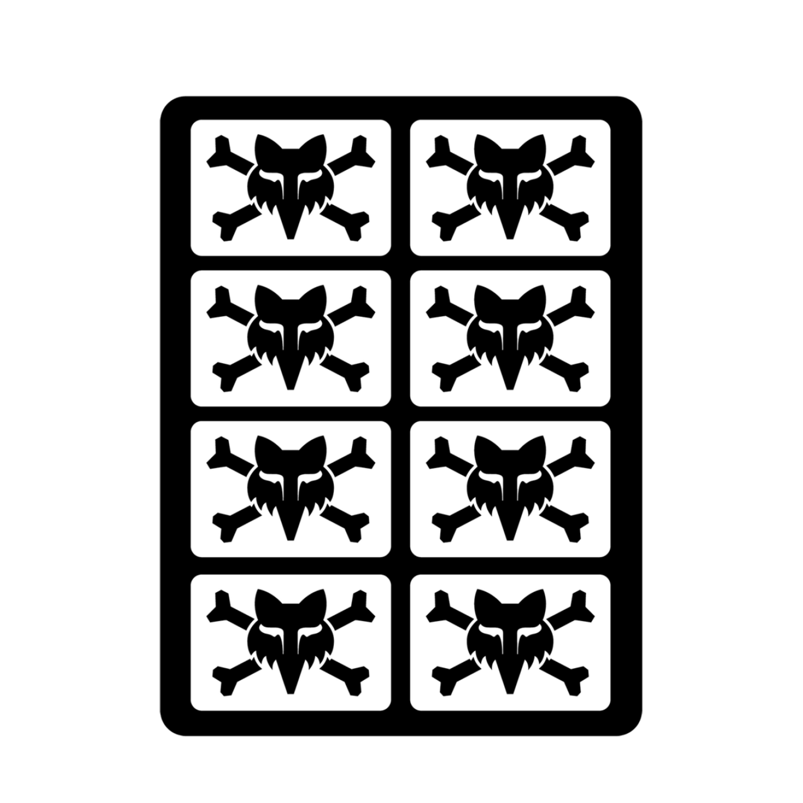 Fox Racing Victory Logo Pack in WEISS
