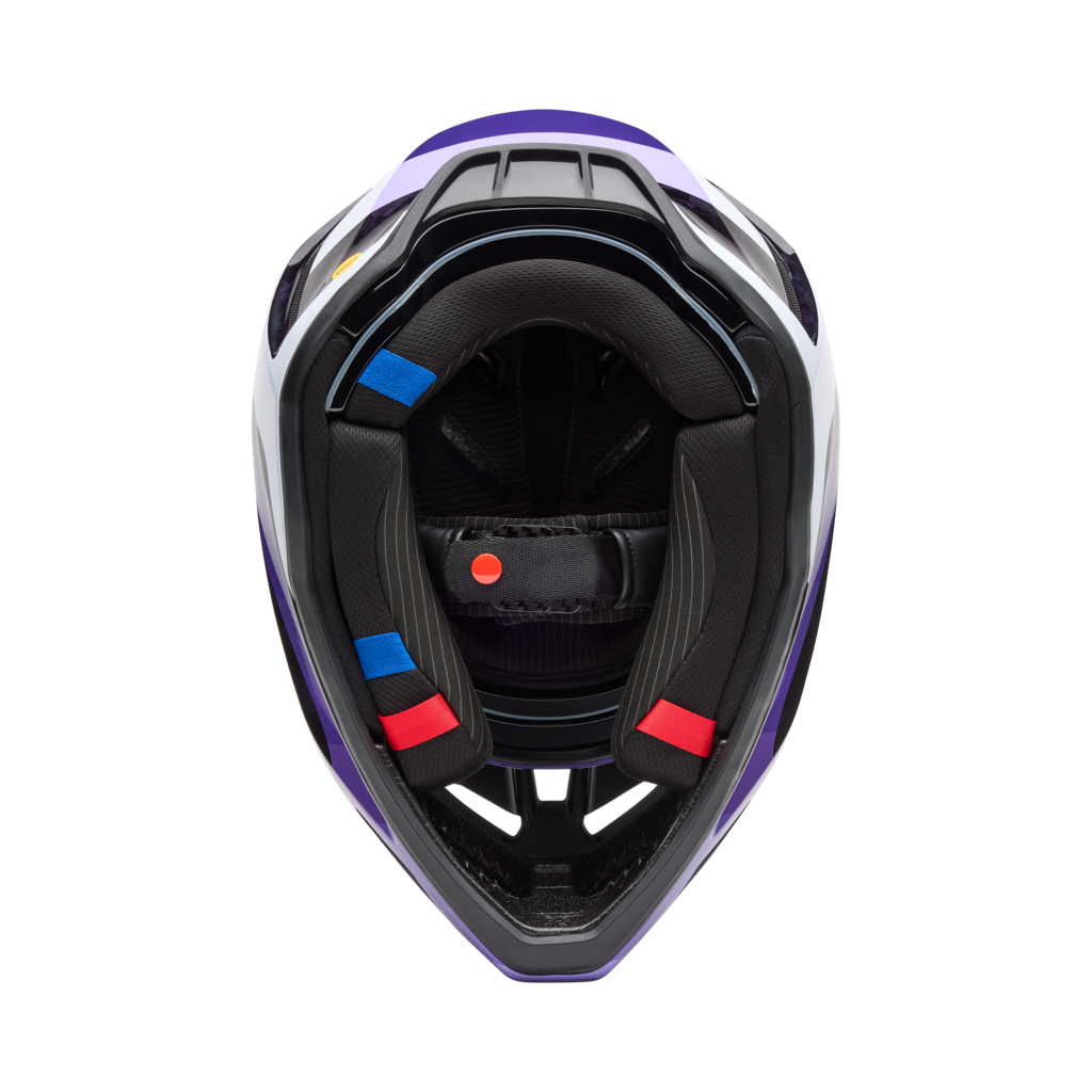 Fox Racing V3 RS Grid Helmet in SCHWARZ