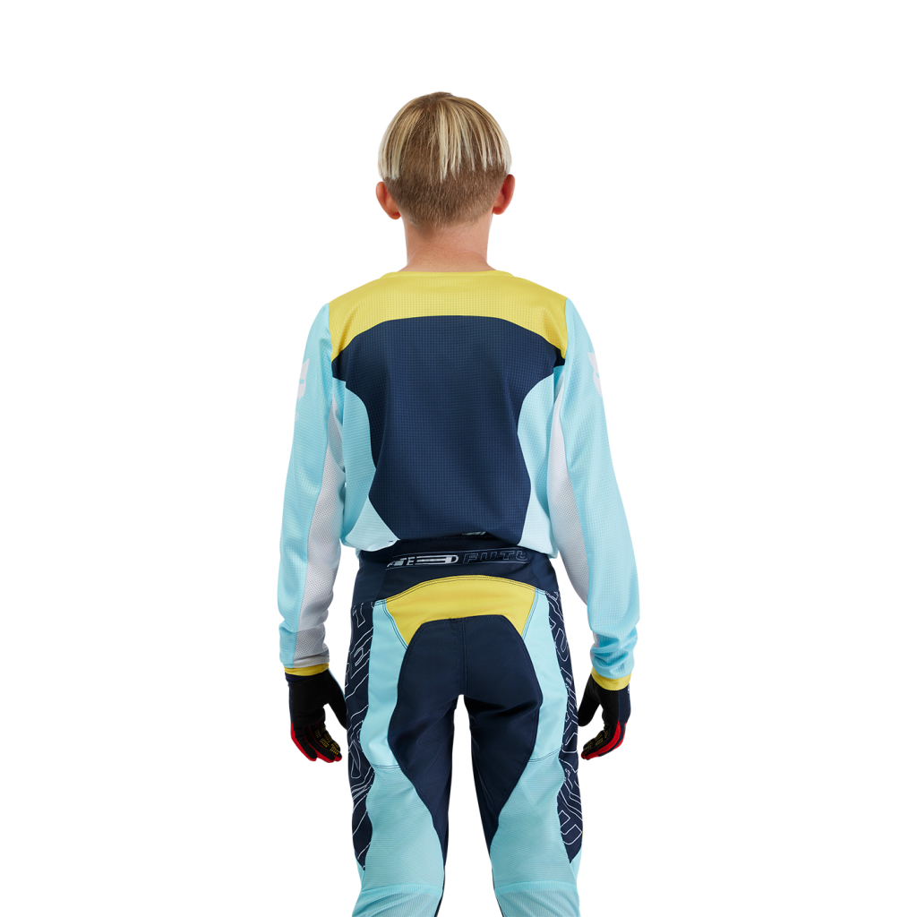 Fox Racing Yth 180 Elevated Motocrosstrikot in BLAU