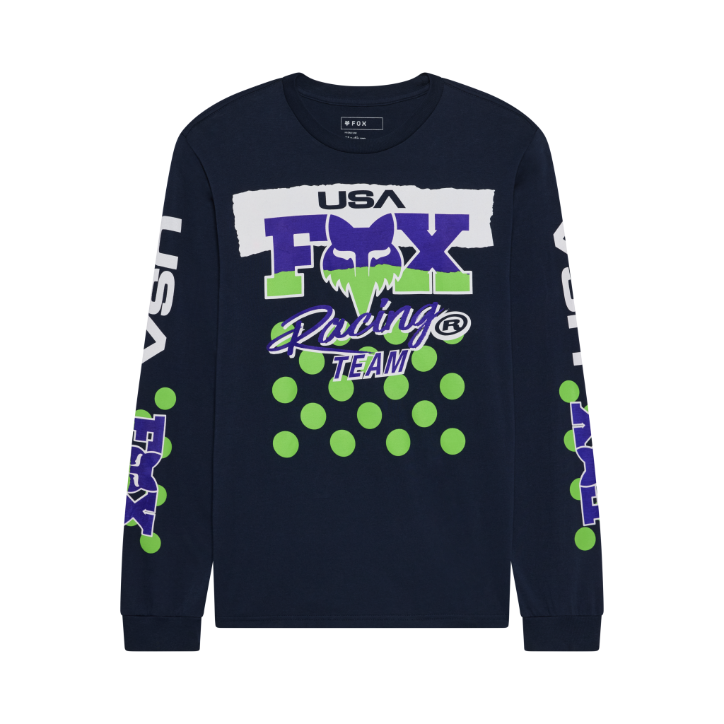Fox Racing Hc94 195 Original Ls Tee in BLAU